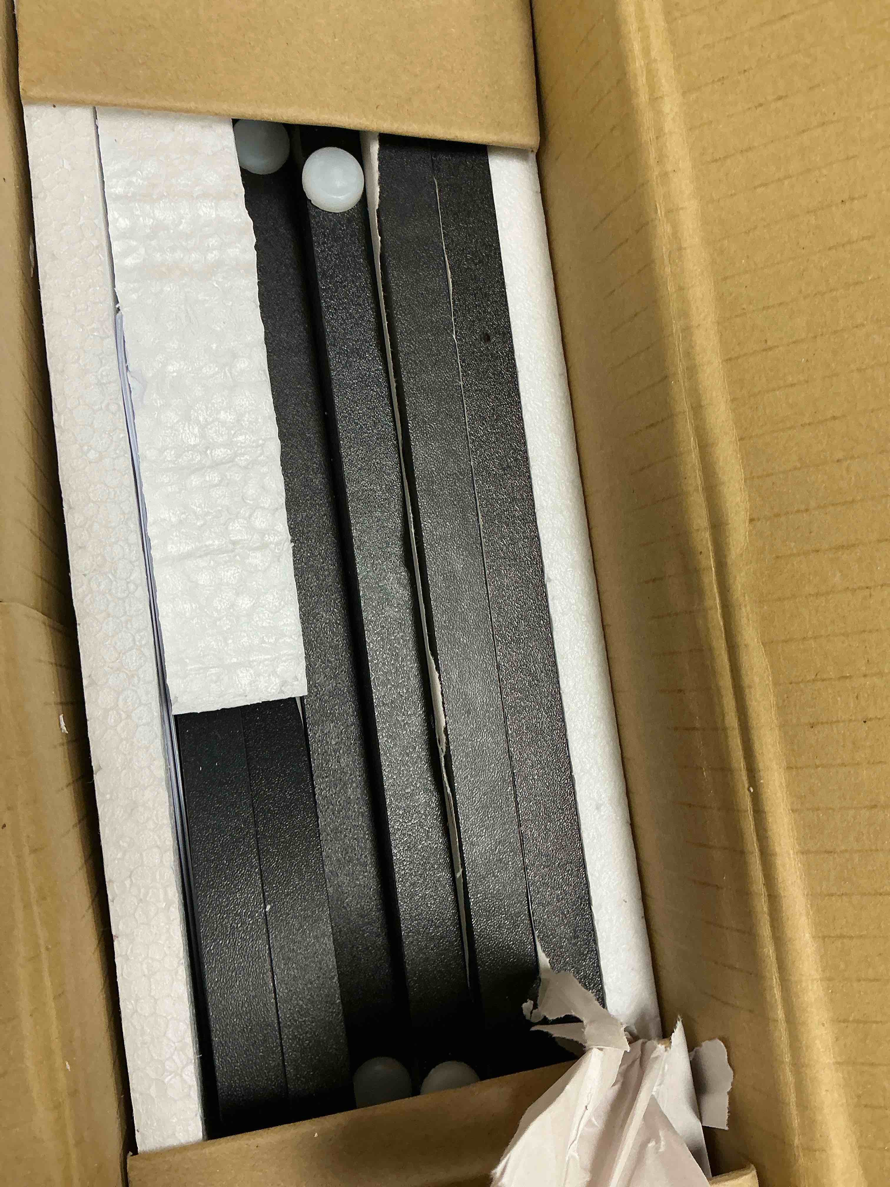 Condition photo showing New/Like New for Buric 5 Tier Flexible Combination Shoe Rack, Shoe Organizer, Freestanding Small Shoe Rack, Stackable Nan Bamboo Shoe Rack Organizer, Black