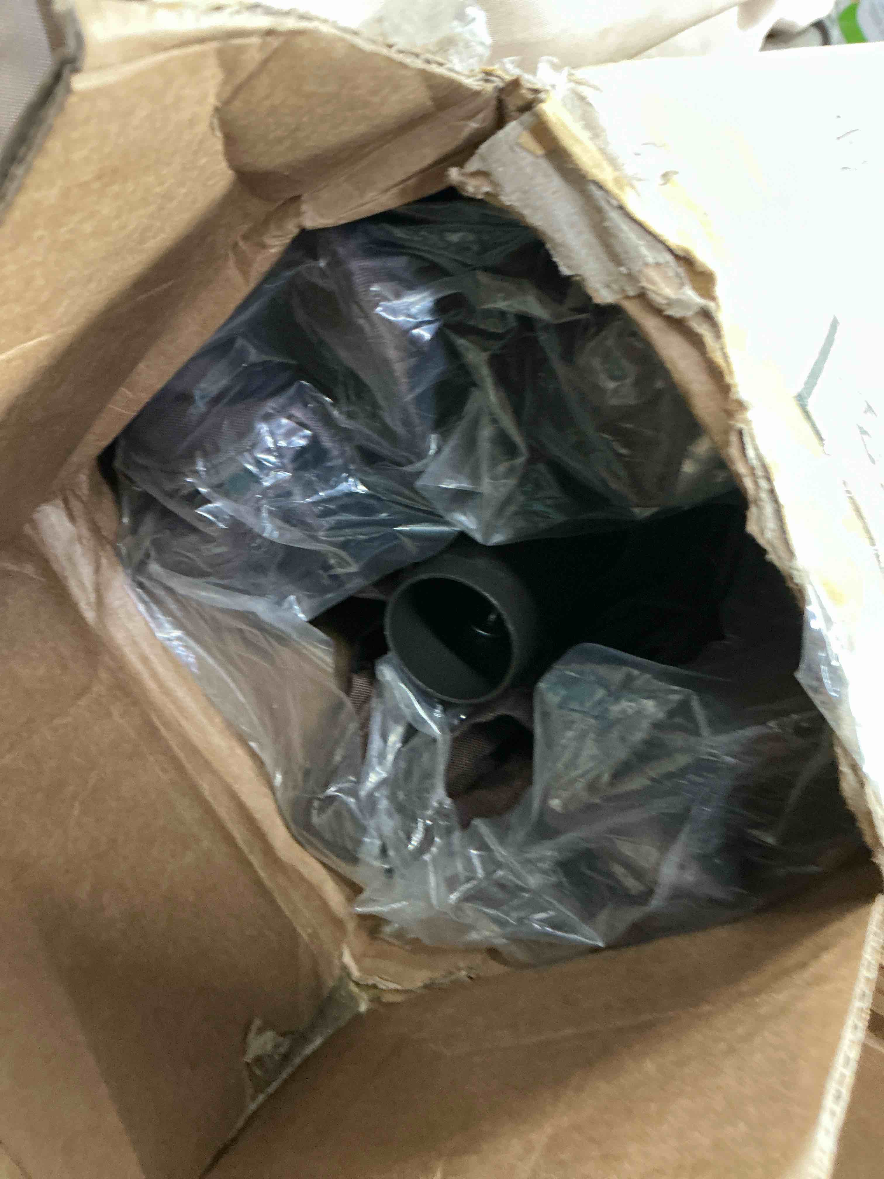 Condition photo showing New/Like New for WestinTrends Paolo 9 Ft Outdoor Umbrella  Patio Shade Market Table Umbrella with Push Button Tilt and Easy Open Crank  Coffee