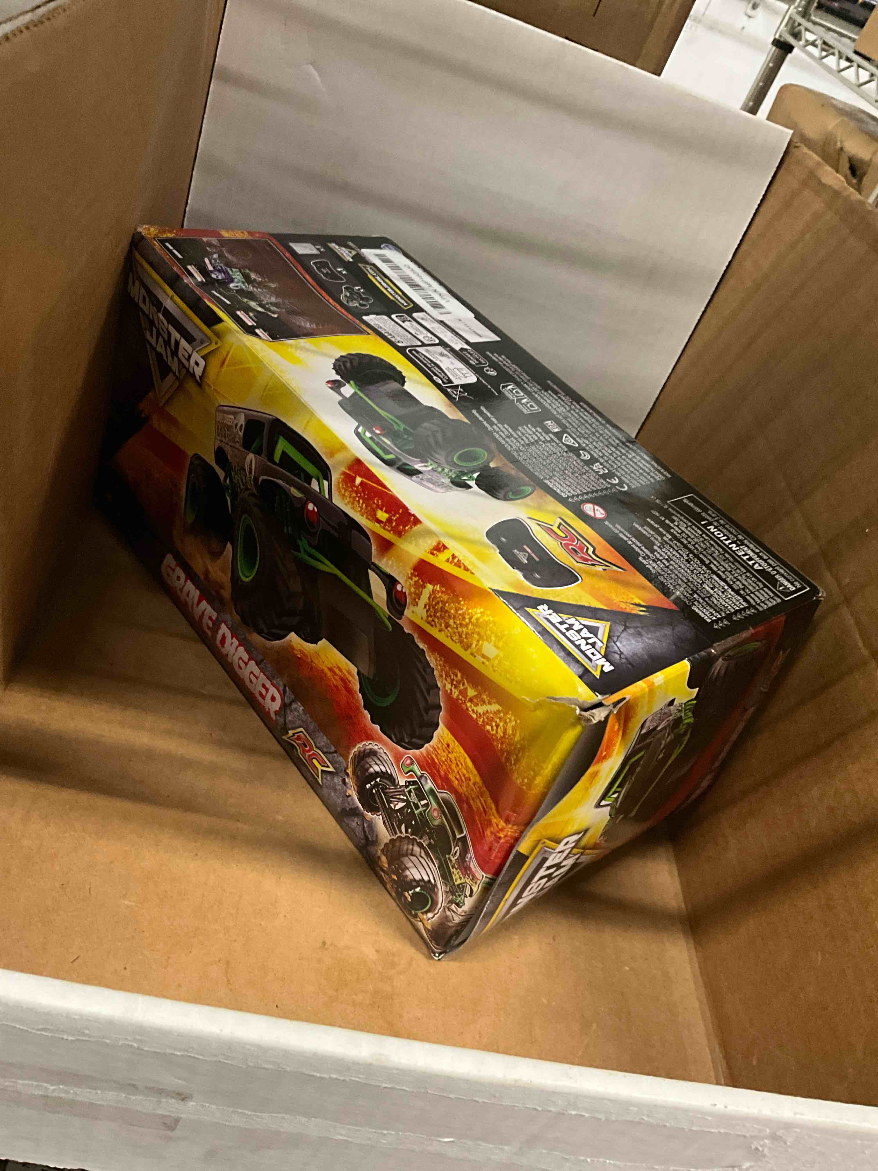 Condition photo showing Good Condition for Monster Jam, Official Grave Digger Remote Control Monster Truck, 1:24 Scale, 2.4 GHz, Kids Toys for Boys and Girls Ages 4 and up