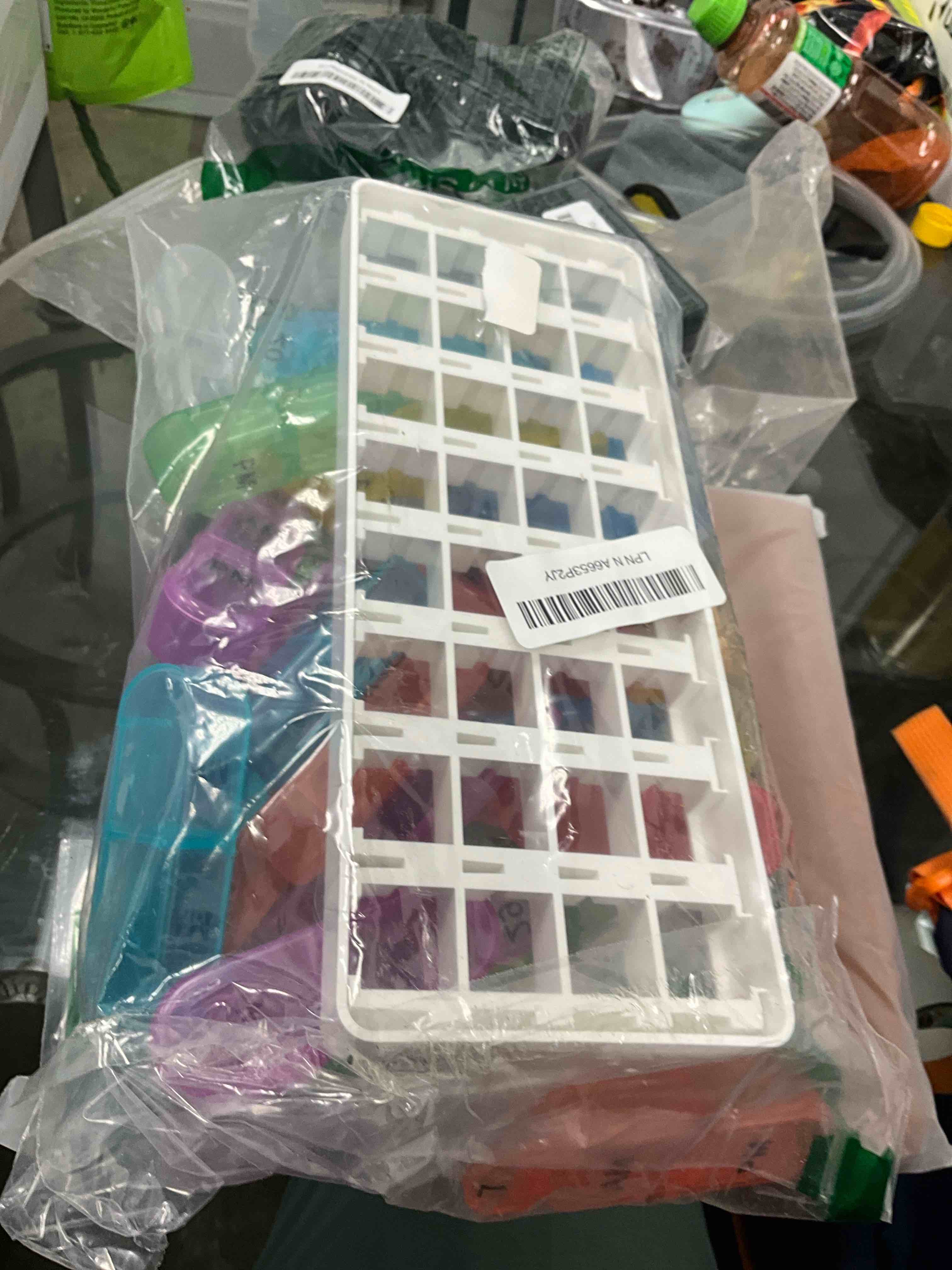 Condition photo showing Good Condition for Daviky Monthly Pill Organizer 2 Times a Day - 30 Day Pill Box AM PM, BPA Free One Month Medicine Organizer Twice Daily, 31-Day Case to Hold Vitamins, Supplements & Medication Rainbow