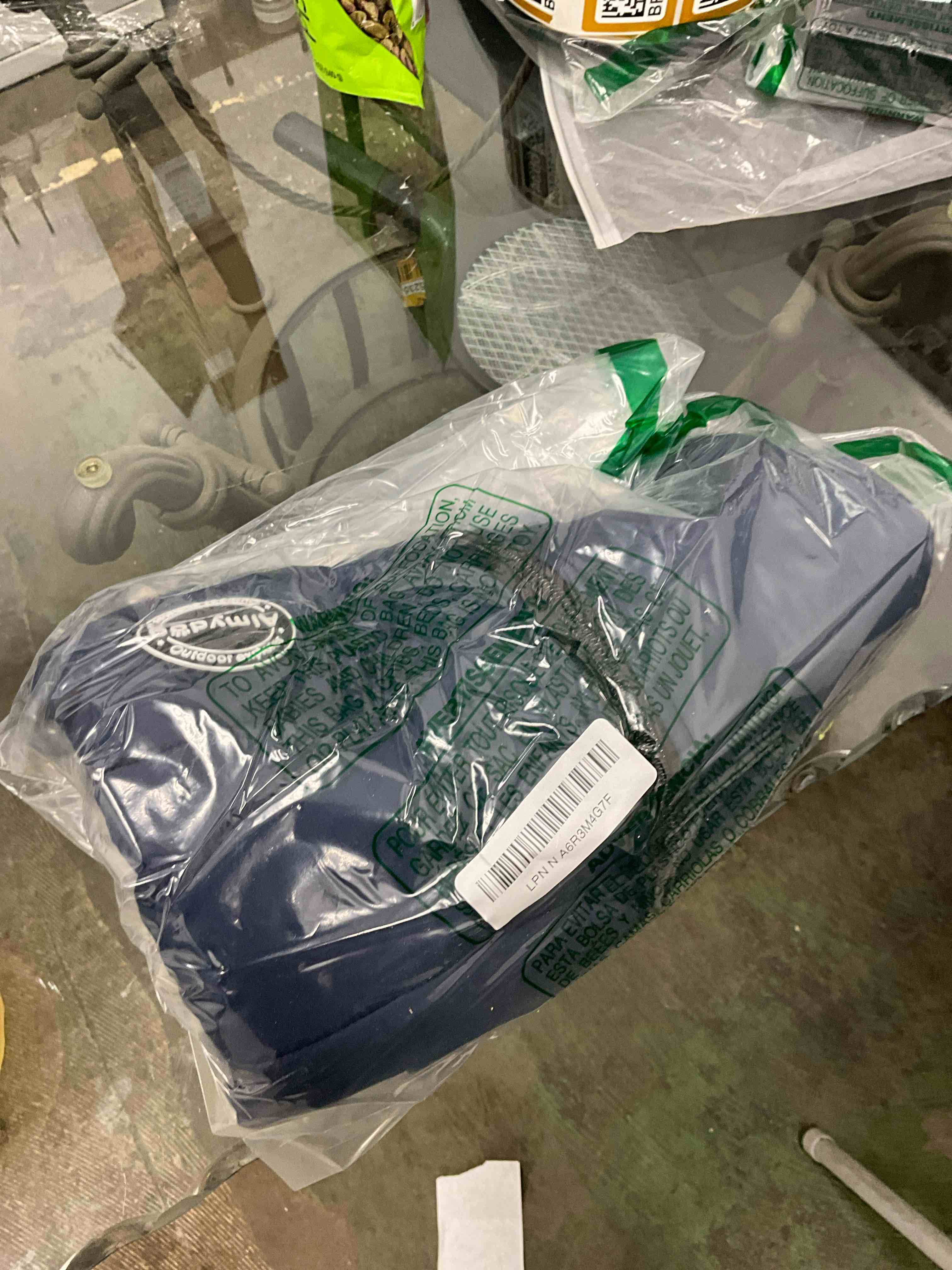 Condition photo showing Good Condition for Warm Dog Winter Coat, Dog Cold Weather Jacket with Built-in Harness, Reflective & Adjustable Comfortable Pet Vest, Windproof Apparel for Small Medium Large Dogs (Navy) Medium Blue