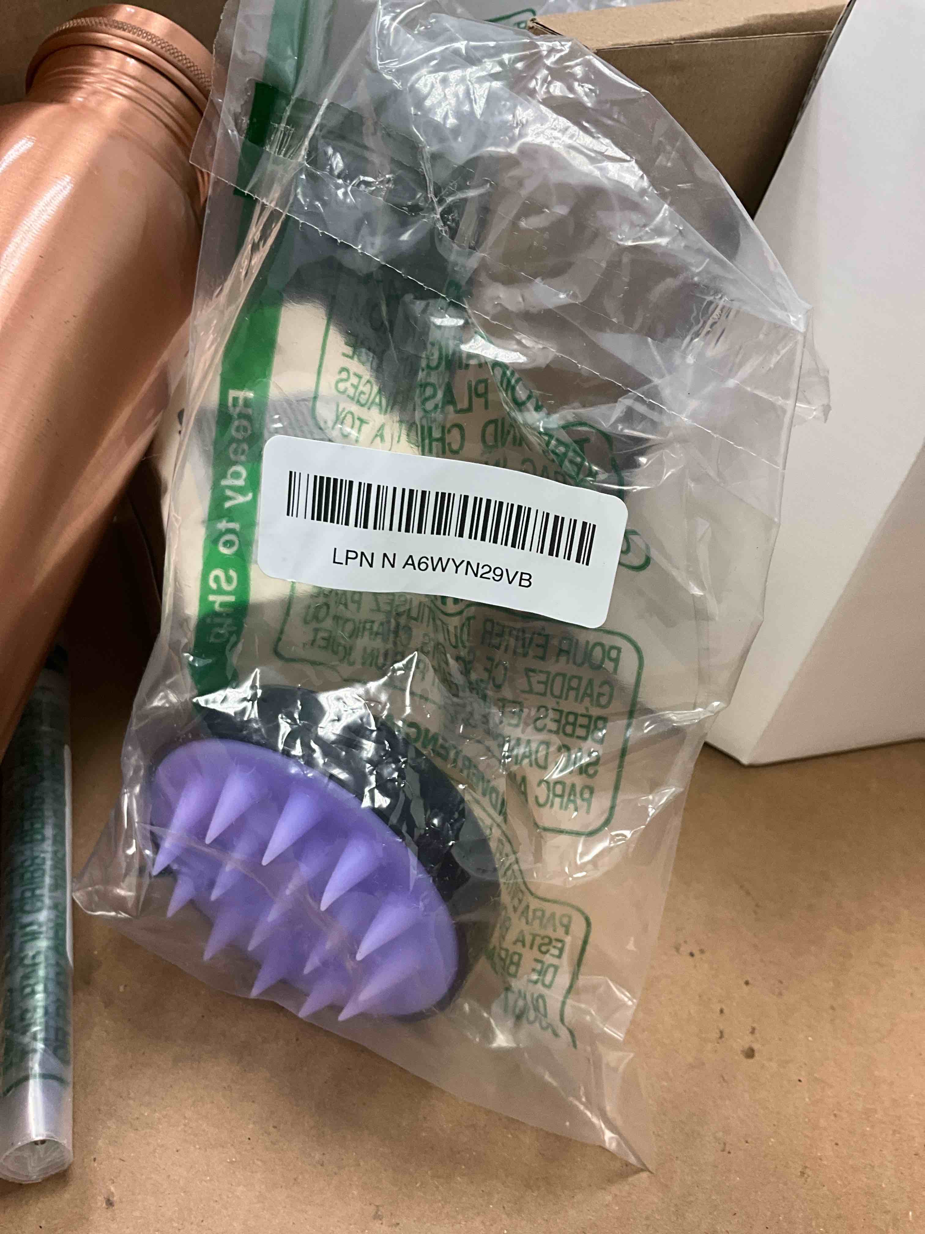 Condition photo showing Good Condition for HEETA Scalp Massager Hair Growth, Soft Silicone Scalp Scrubber Shampoo Brush for Exfoliation, Dandruff Removal Head Massage Stress Relax, Wet & Dry Use for Thick Thin Curly Hair Care, Black 01-black
