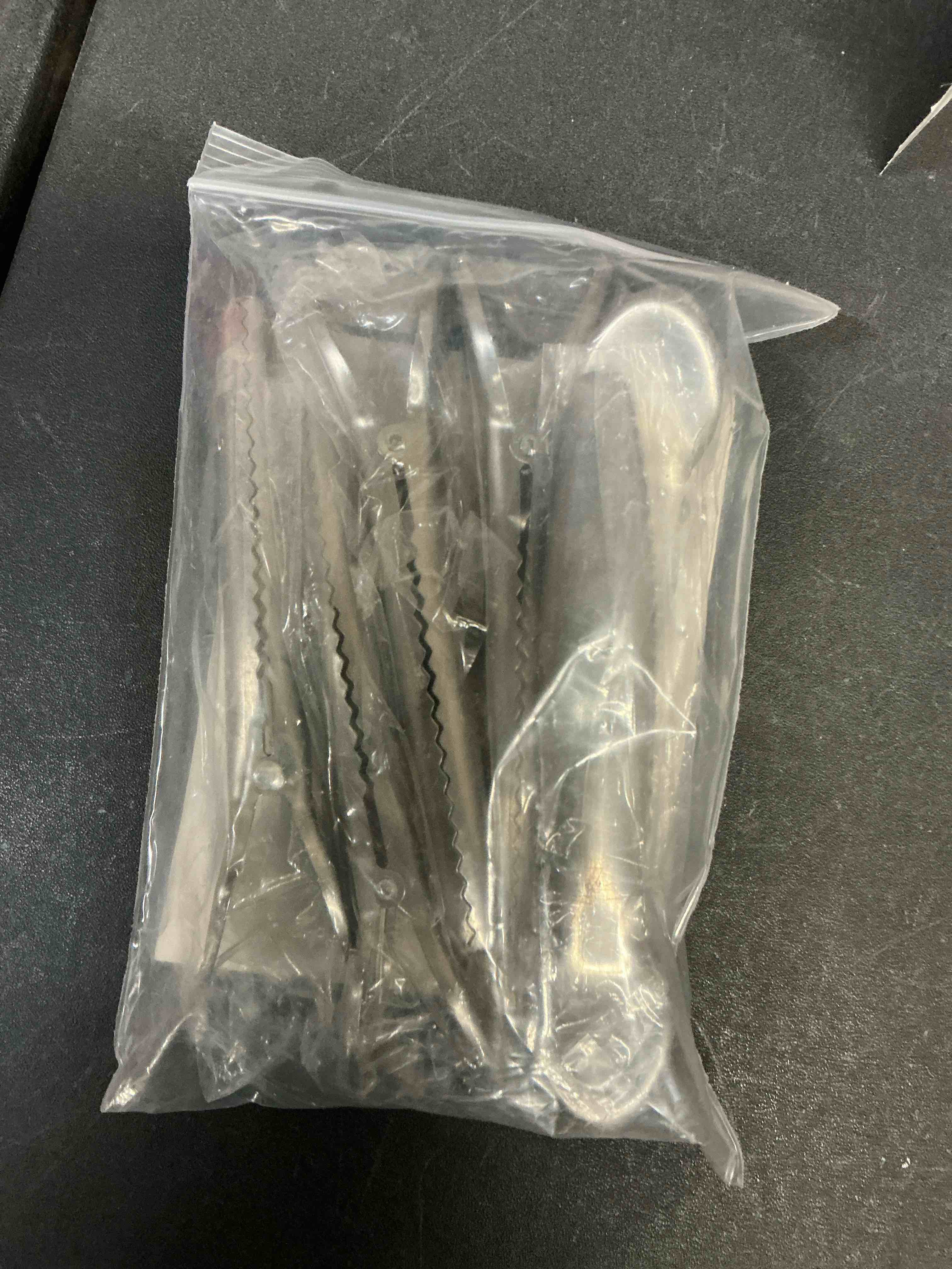 Condition photo showing Good Condition for 6-Piece Heavy Duty Stainless Steel Food Clips Set, Alligator Style Bag Sealing Clips for Snacks, Bread, Coffee Storage, Silver
