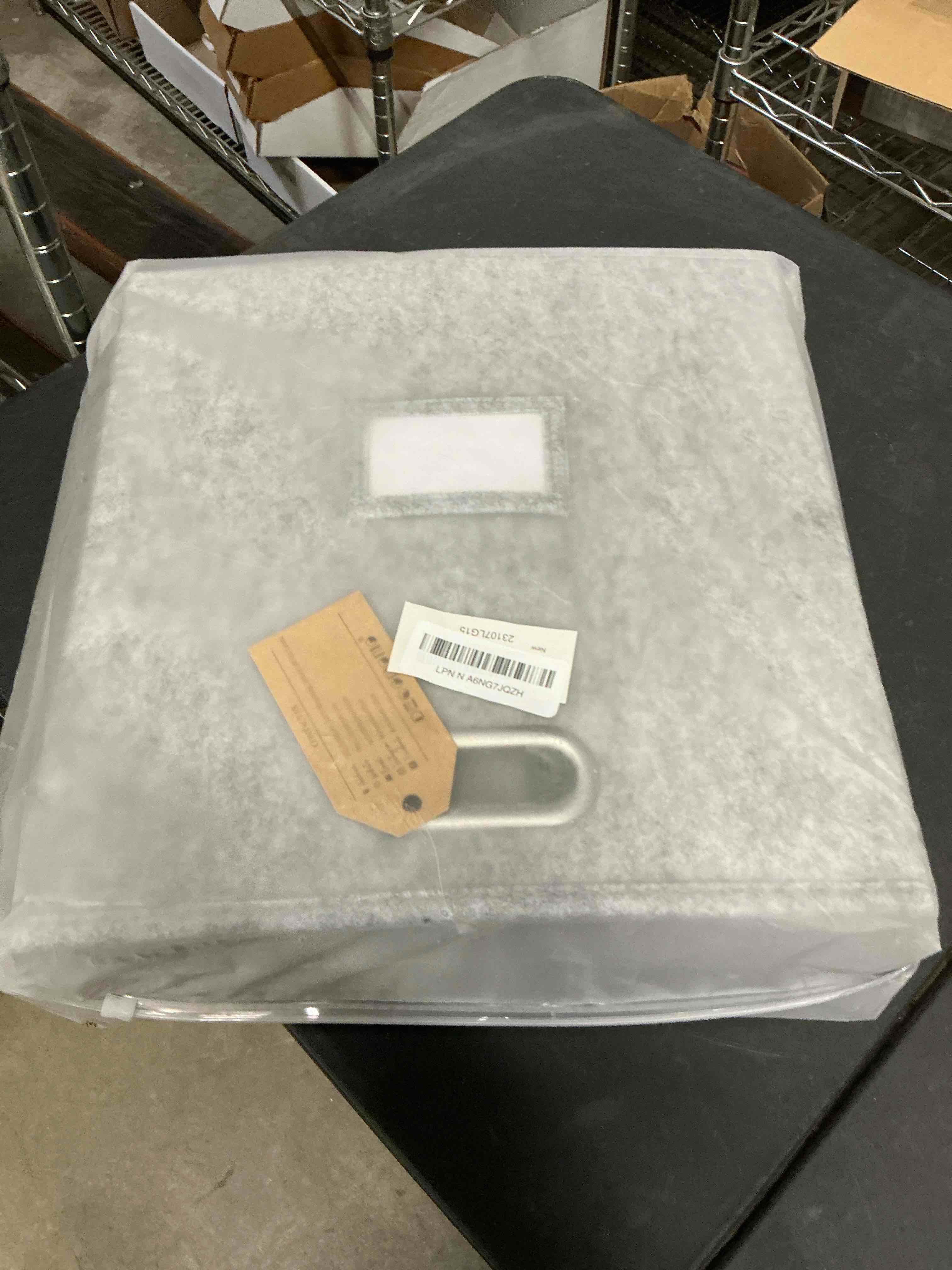 Condition photo showing Good Condition for DECOMOMO Felt Storage Bins 13x15x13 Storage Cube Bins with Labels, Baskets for Organizing Shelves (Kallax / 4pcs, Light Grey) Light Grey Kallax 13x15x13 / 4pcs