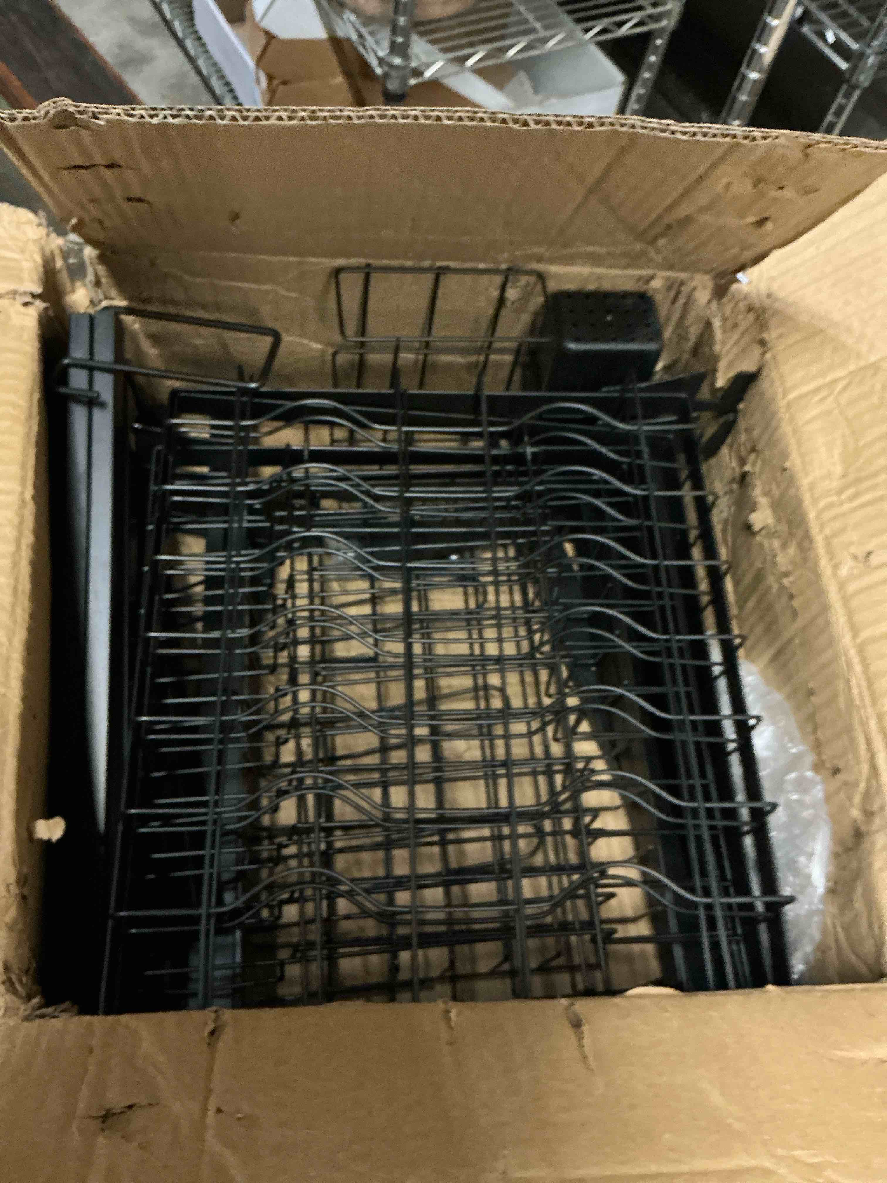 Condition photo showing Good Condition for Over The Sink Dish Drying Rack,Expandable Length 3-Tier Large Stainless Steel Over The Sink Dish Rack with 6 Baskets, Utensil Holder Dish Drainers for Kitchen Counter Black,expandable,3-tier