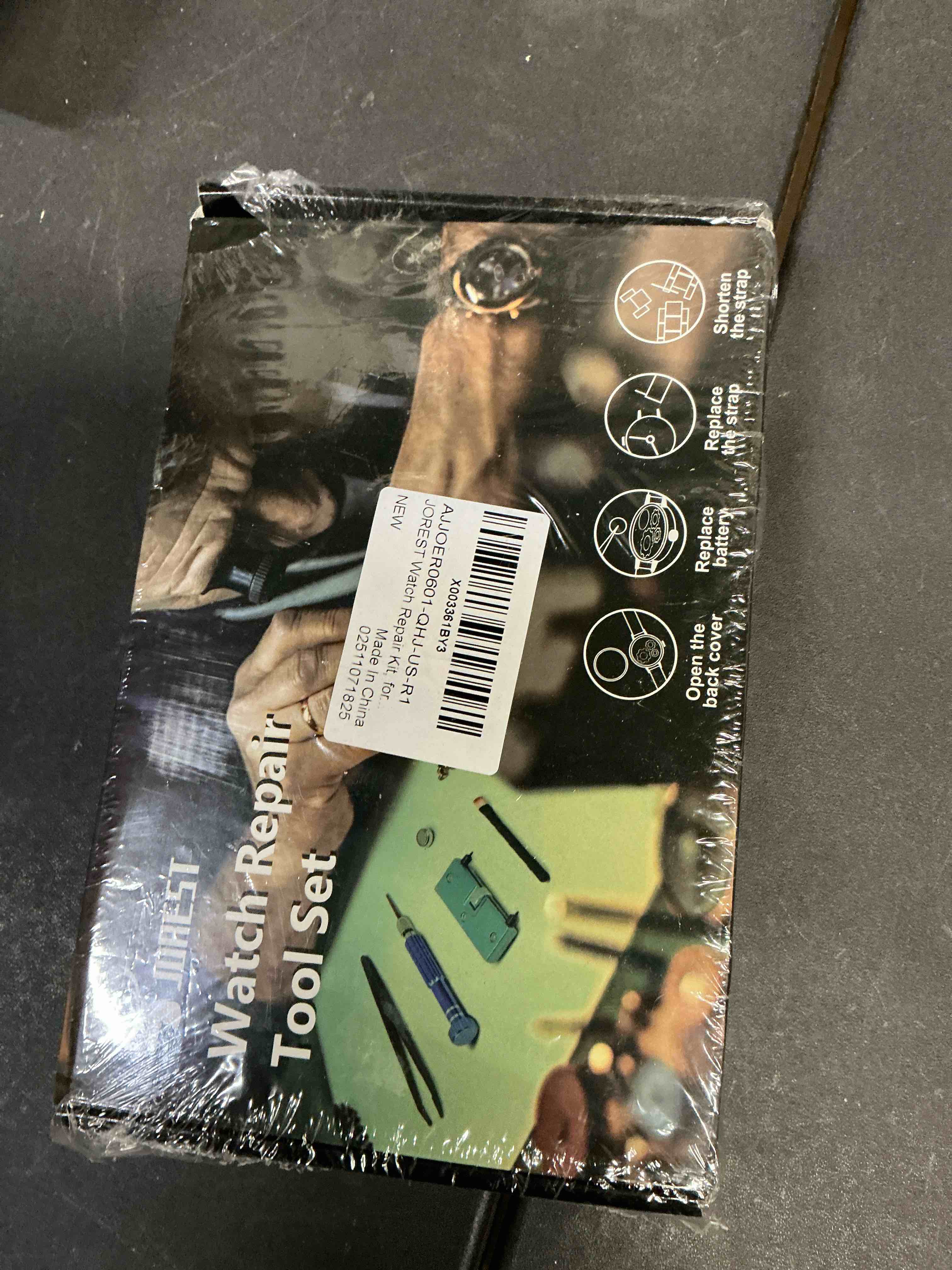 Condition photo showing New/Like New for JOREST Watch Repair Kit for Battery Replacement & Link Removal, Resizing &Opener, Watch Repair and Cleaning Screwdriver Set, Wrench Back Remover, Spring Bar Tool