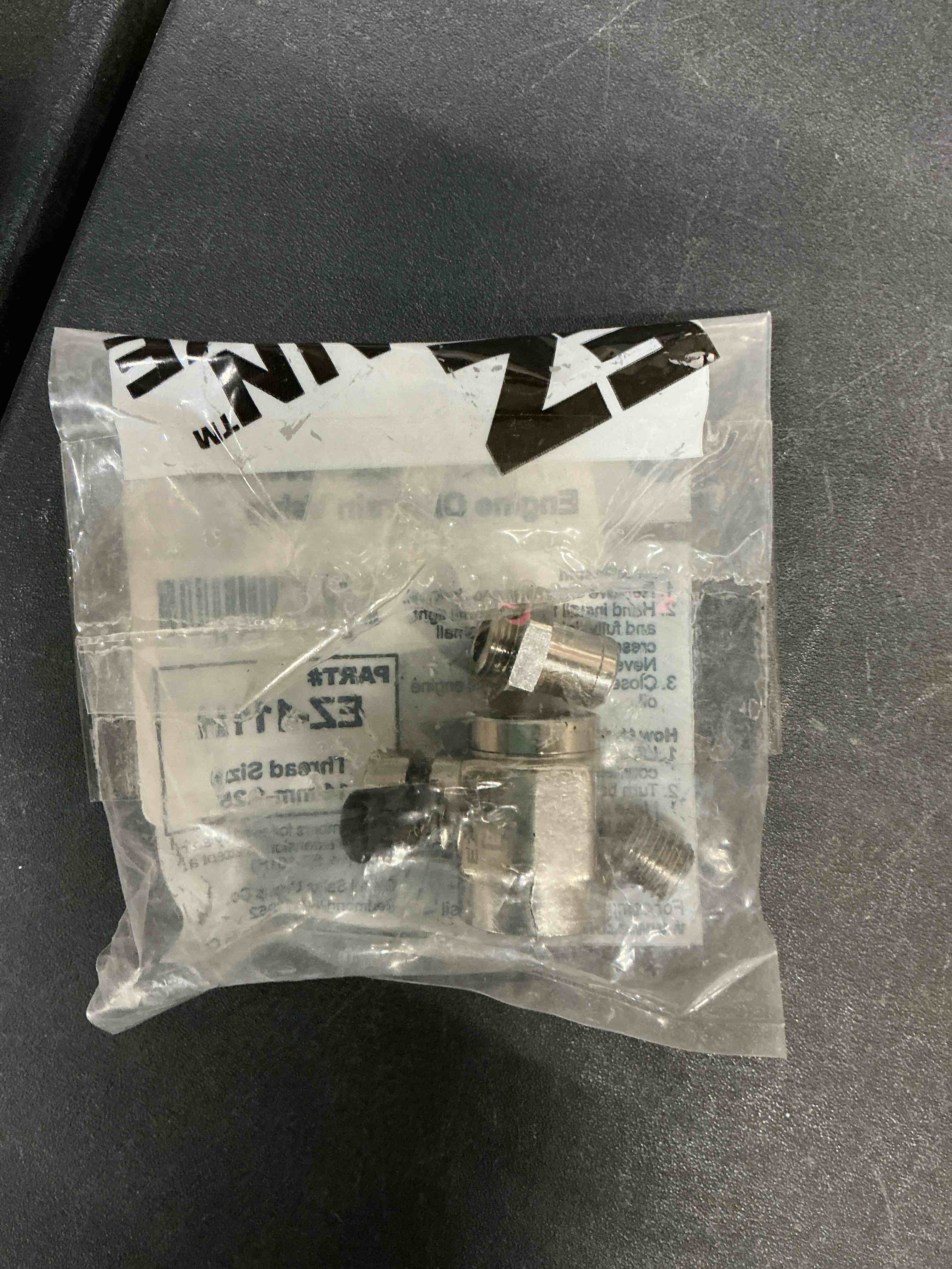 Condition photo showing New/Like New for EZ-124(10mm-1.25) EZ Oil Drain Valve with removable Straight Hose End(H-001) Combo