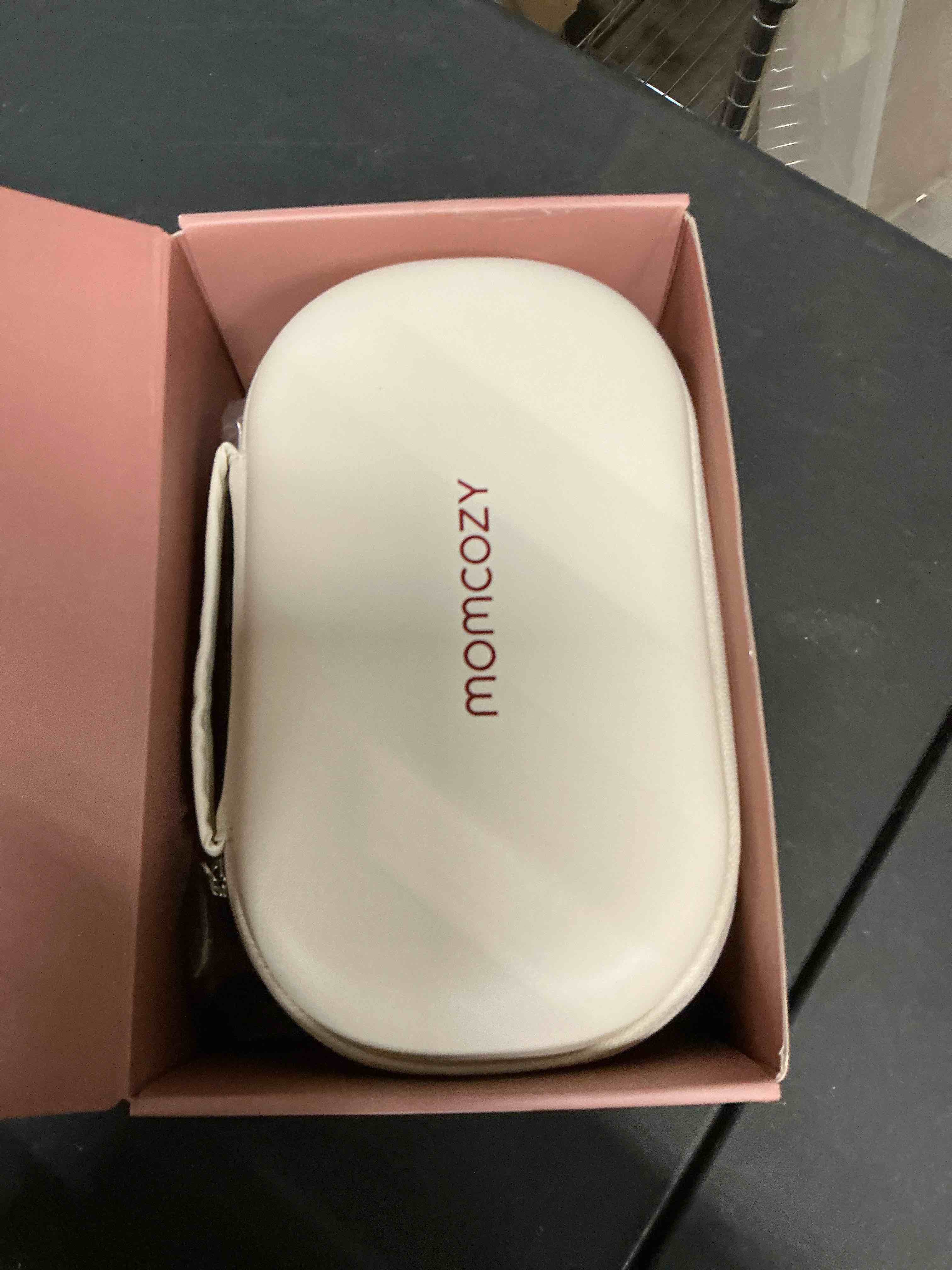 Condition photo showing Good Condition for Momcozy M5 Smart APP Controlled Wearable Breast Pump, Hands-Free Wireless Electric Pump, 3 Modes 9 Suction Levels, BPA-Free, Portable Lightweight, 24mm Flange, 2-Pack Cozy Red