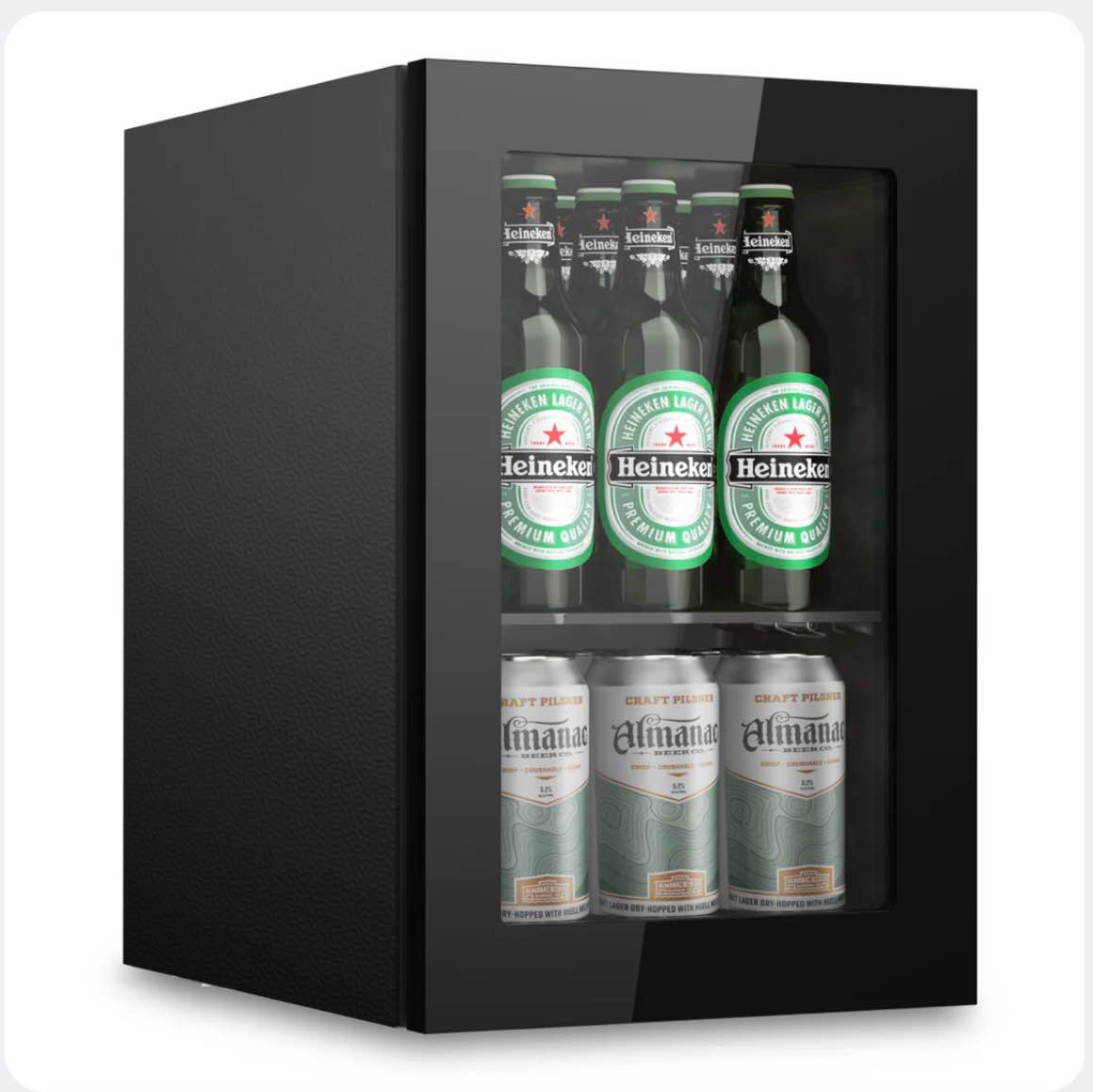 simzlife 6 bottles and 24 cans mini beverage refrigerator & portable wine cooler refrigerator with glass door mini countertop wine fridge for home/office/bar black