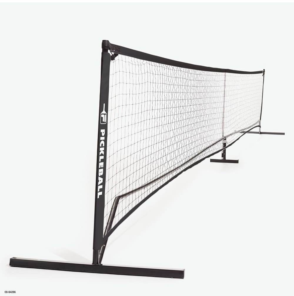 WFUN 22FT Portable Pickle Tennis Ball Net with Carrying Bag for Kids Adult Outdoor Driveway Backyard