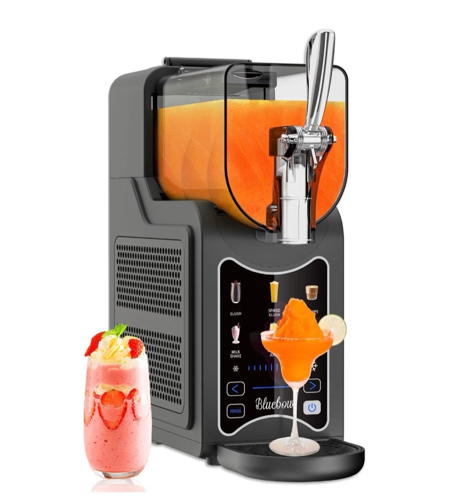 Bluebow Slushie Machine for Home, 88oz Vessel Slush Maker with 6 Presets, No Ice Needed, Frozen Drink Maker for Smoothie, Frappe, Milkshakes and More