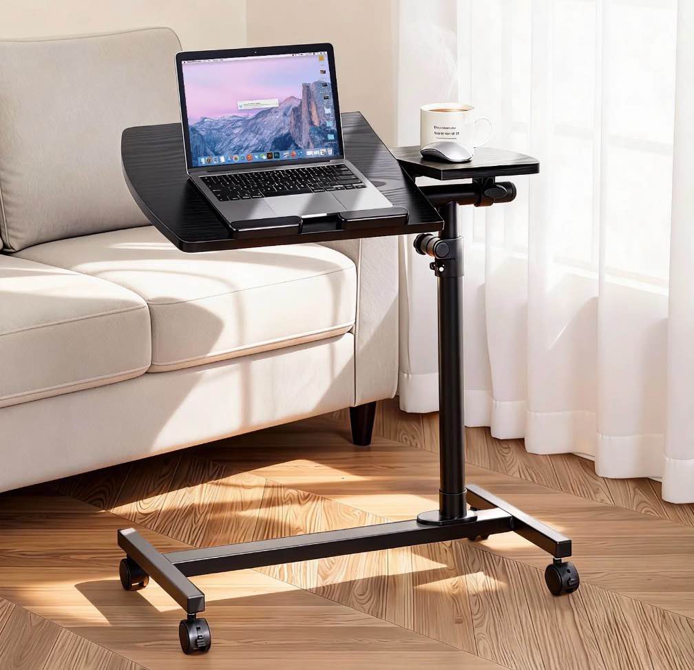 Ktaxon Laptop Desk Angle Height Adjustable Rolling Notebook Sofa Bed Tray Table Stand