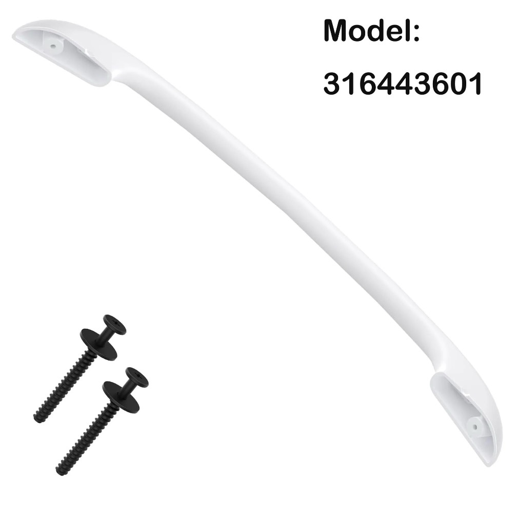 316443601 Oven Door Handle Replacement Compatible with Frigidaire Kenmore Electrolux Electric Range Oven Stove, 2 Pack 316433300 Oven Door Handle Screws
