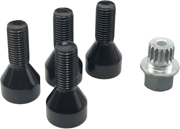 DOPPAPS Wheel Locks Lug Bolts Kit Compatible with BMW 128i 135i 318is 320i 328i 330i 550i M3 M5 M6 Z