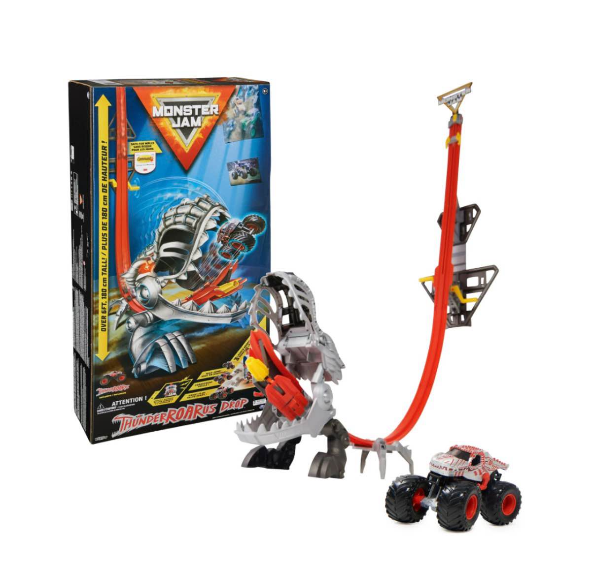 Monster Jam ThunderROARus Drop Playset with Exclusive Monster Truck Over 6 Feet Tall