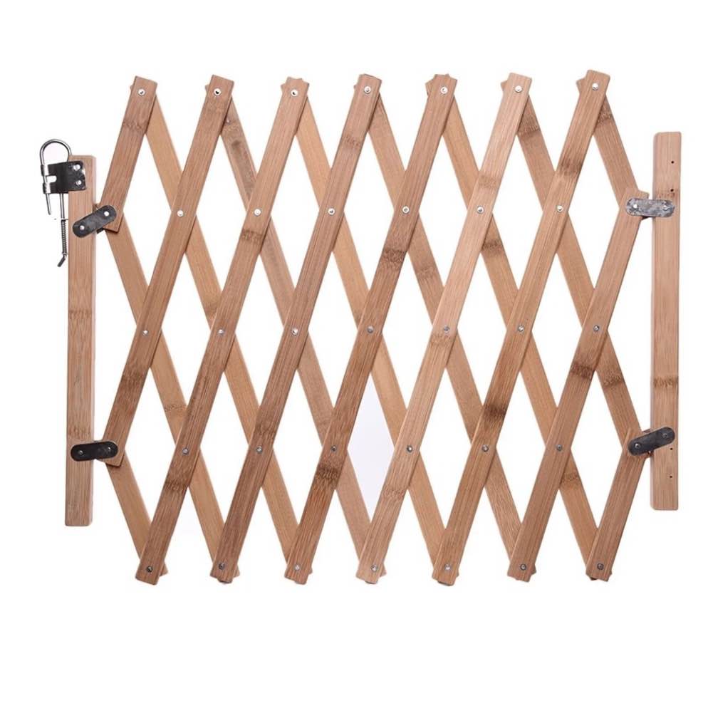 costyle expandable accordion dog gate wooden dog fence pet gate safety protection doorways