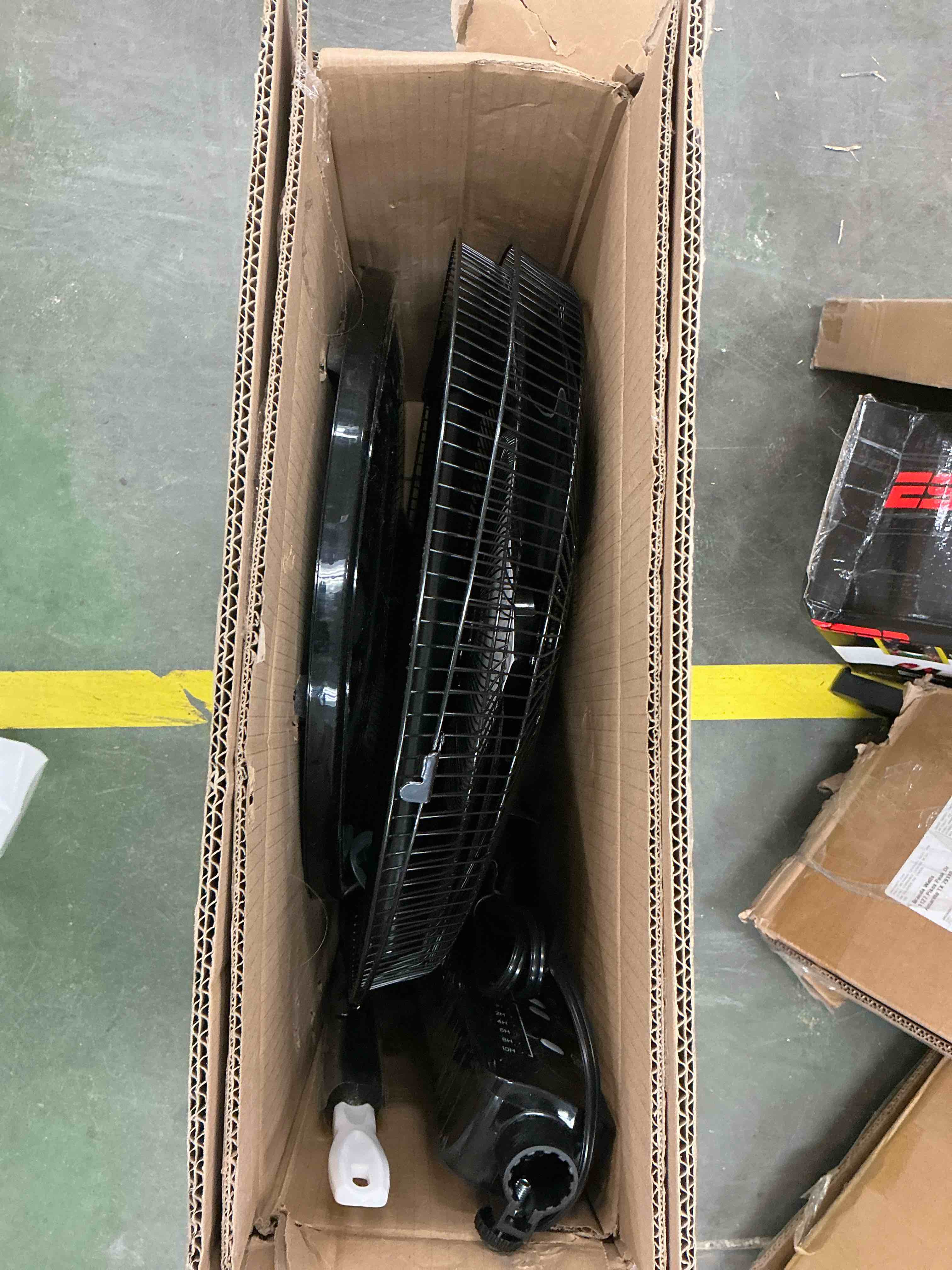 Condition photo showing Good Condition for qunler 16'' pedestal oscillating fan with remote control, stand up fan adjustable height, 3-speed, electric cooling fans for bedroom home office use