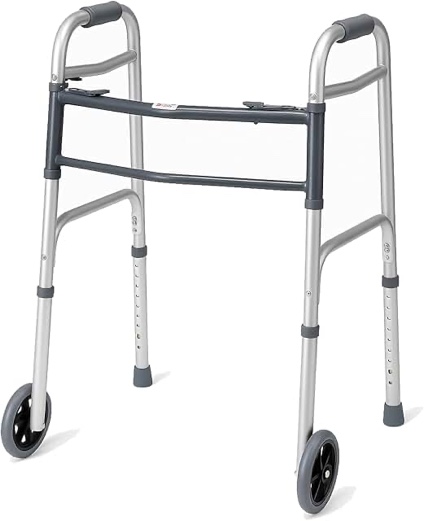 Carex Folding Walker with Wheels