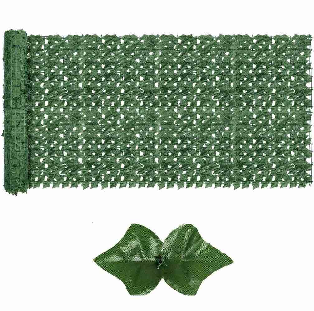 Jinyi Artificial Ivy Privacy Fence Screen UV-Anti Fake Leaves Plant Vine Ideal for Indoor Outdoor Garden Decor
