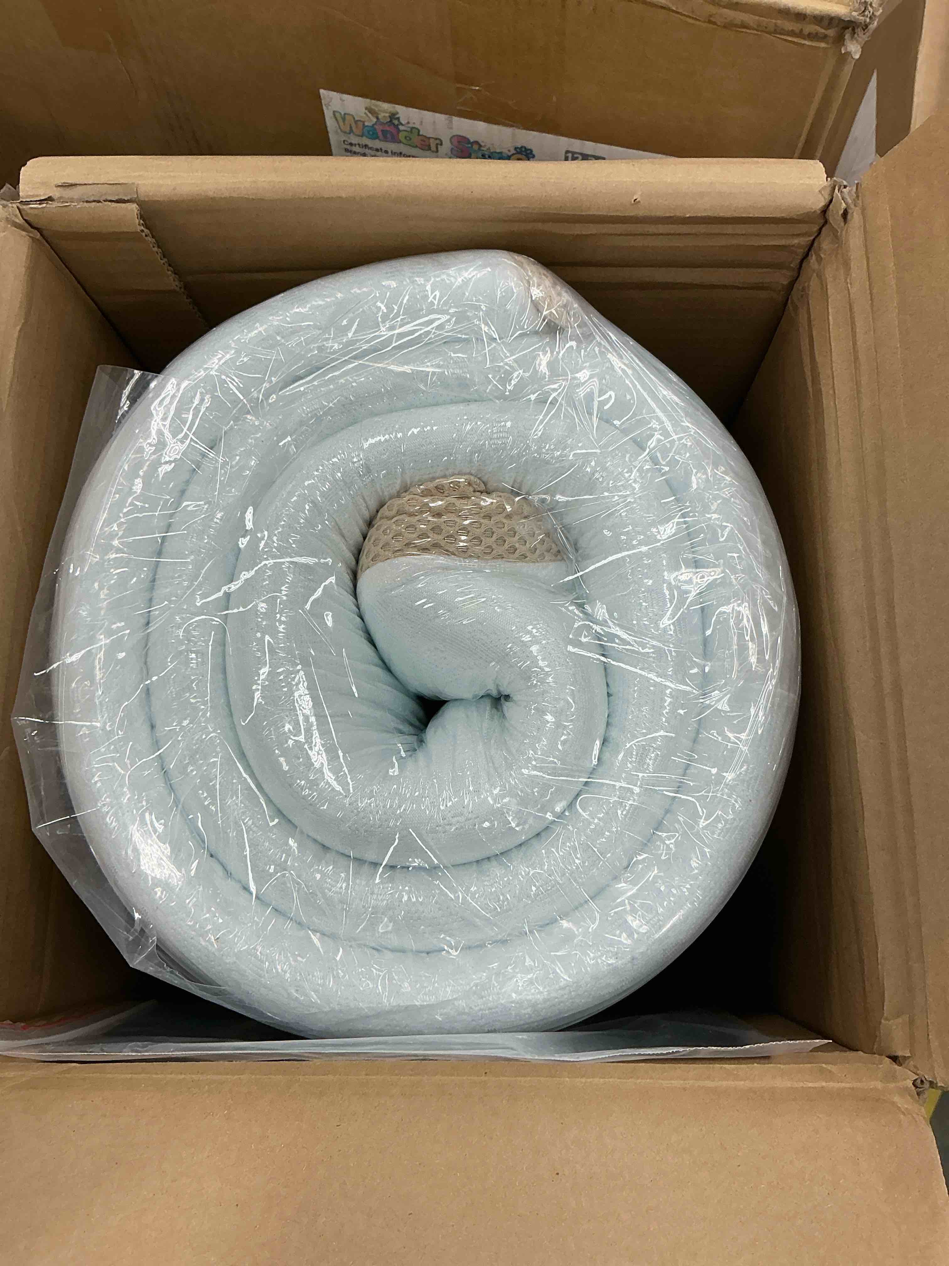 Condition photo showing New/Like New for 4" full mattress topper with removable fitted cover | ice cooling silk fabric | bestier high-density gel memory foam bed topper