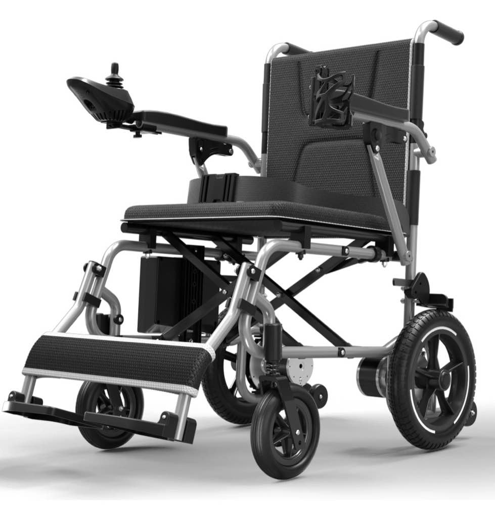 coolhut 37 lbs electric wheelchair 25+ miles long travel range, foldable & lightweight motorized wheelchair with safety features hold up 350lbs 8-year warranty, ideal for seniors & travel