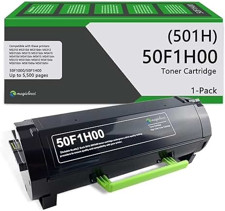 SavFinto 50F1H00 501H Compatible Toner Cartridge Replacement for Lexmark MS310 MS310dn MS312 MS312dn