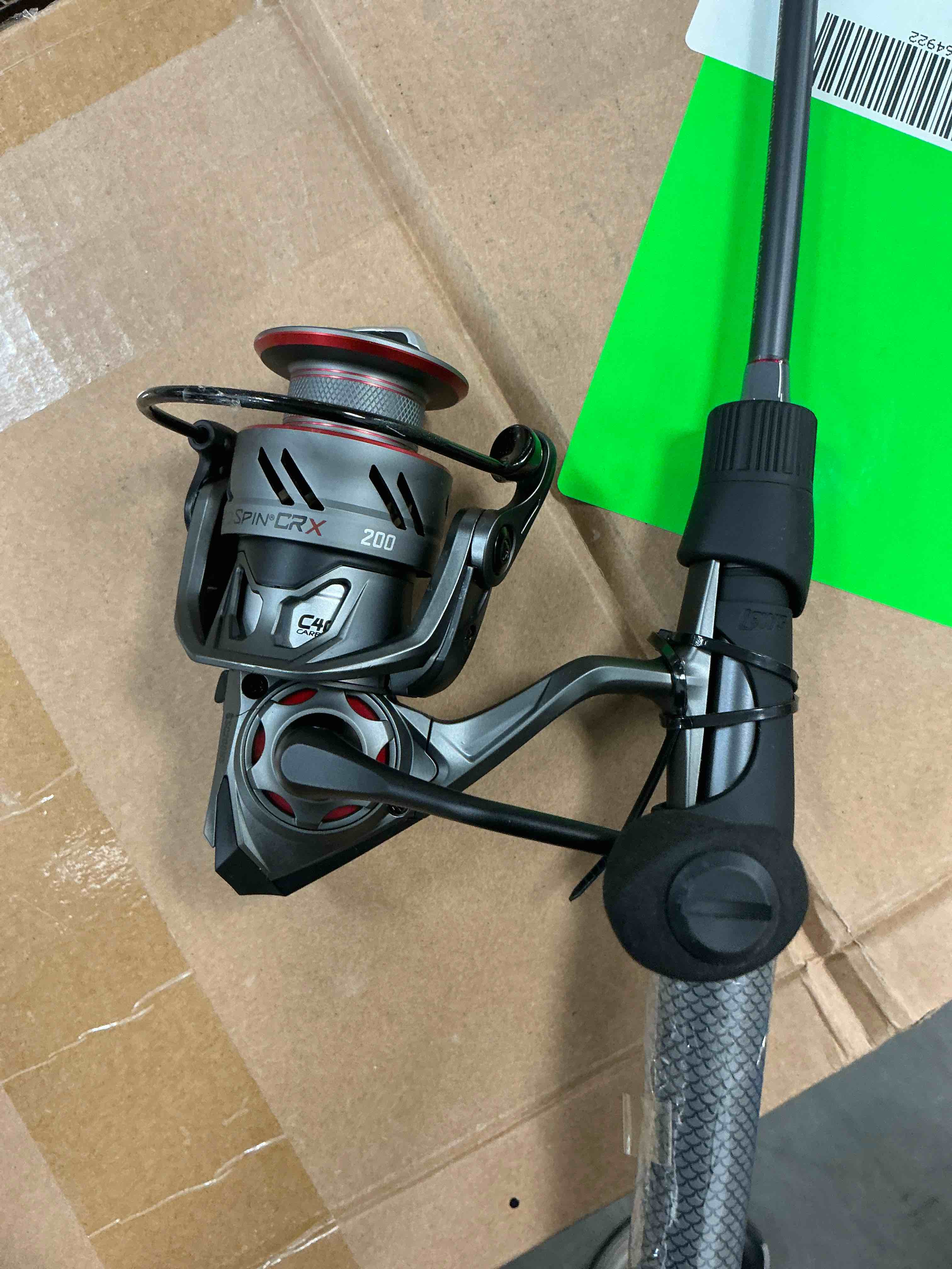 Condition photo showing As Is for 81532569 speed spin crx spinning combo, size 200 - 6 ft. 6 in. - medium - 6.2-1