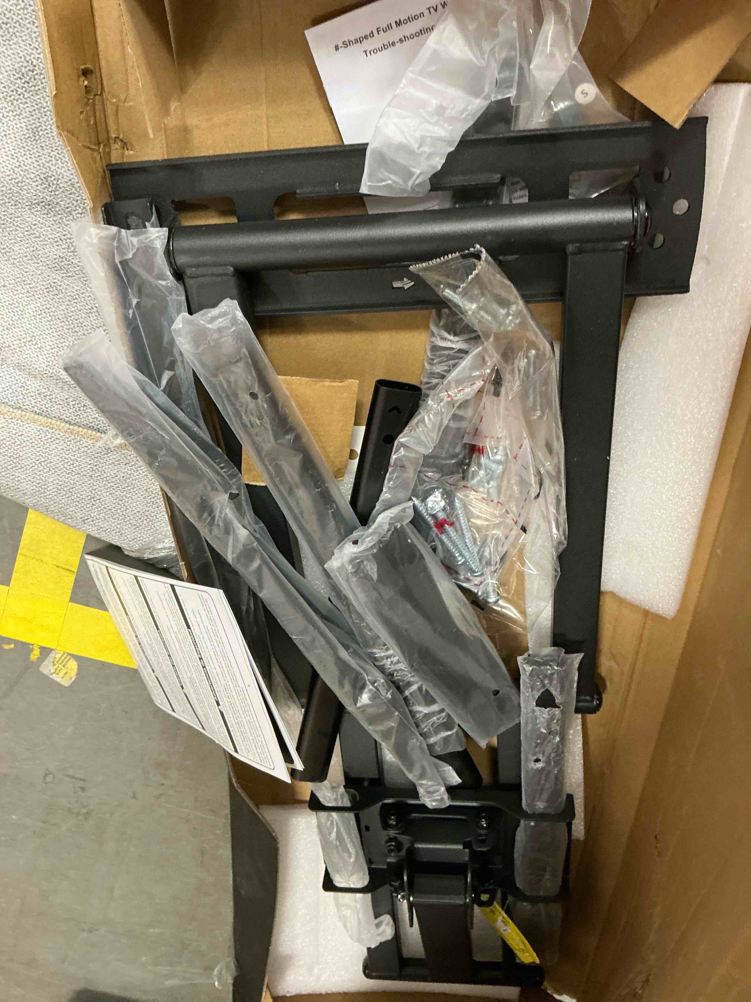 Condition photo showing Good Condition for mountftv full motion long arm tv wall mount for 42-90 inch tvs  corner articulating tv mount bracket with 42.72 inch long arm extension  swivel and tilt  max 800x400mm  holds up to 150 lbs