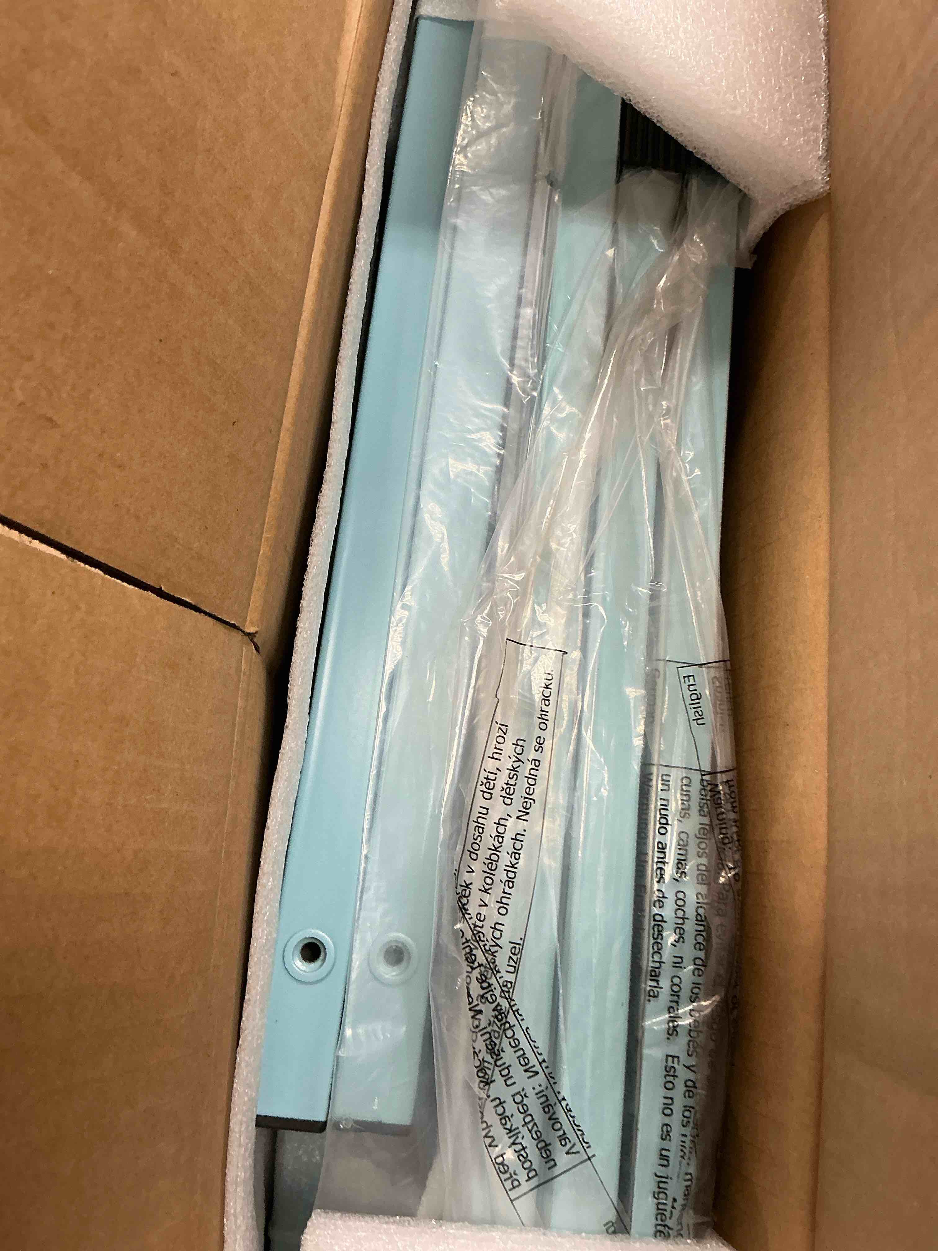 Condition photo showing New/Like New for homall l-shaped gaming desk 51.2 inches corner office gaming desk with removable monitor riser, blue