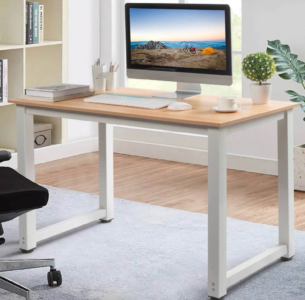 ktaxon wood computer desk pc laptop study table workstation home office furniture