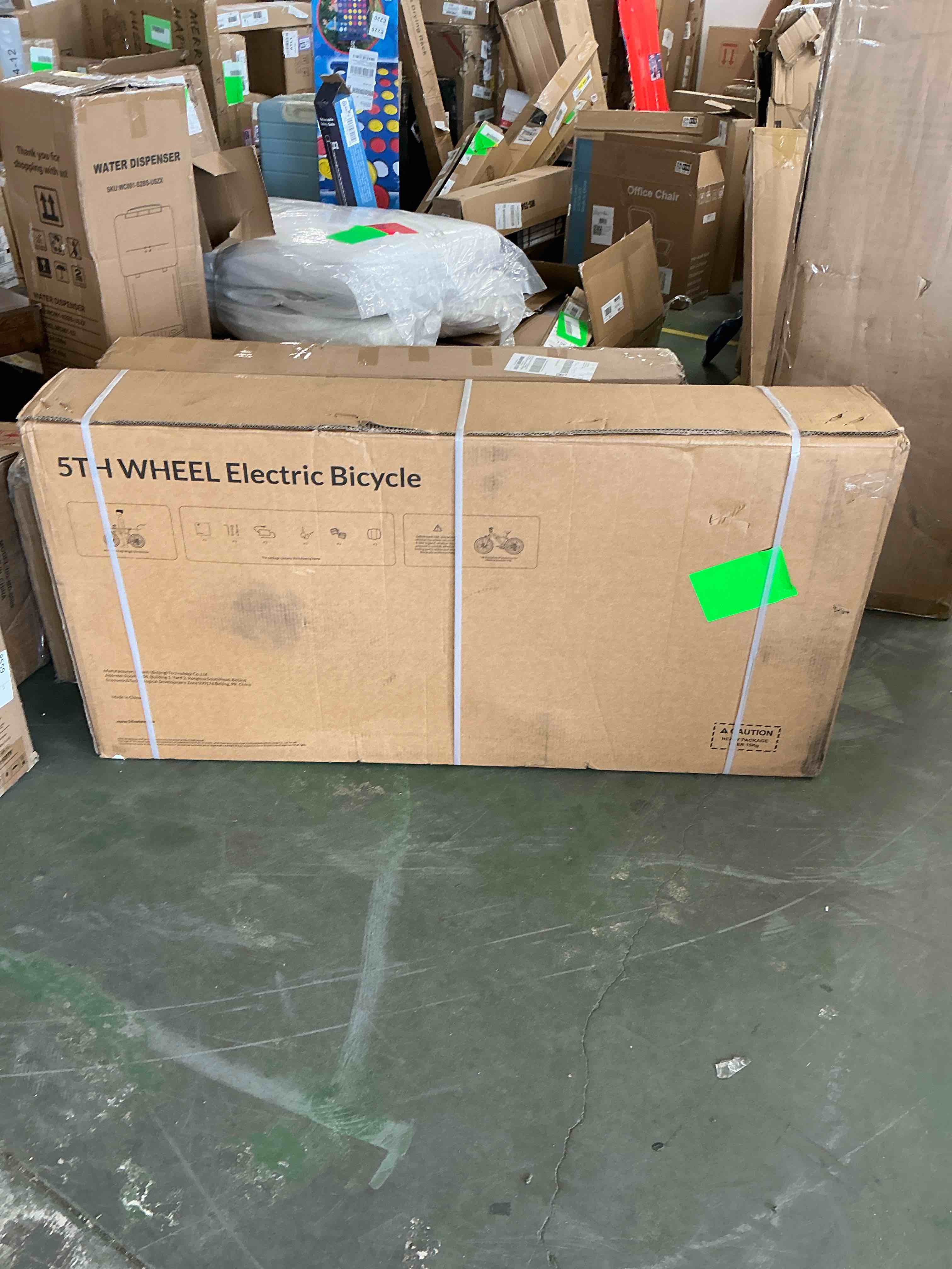 Condition photo showing New/Like New for 5th wheel wlb17 26" electric bike for adult, 500w ebike with 36v 10.4ah removable battery, electric bicycle with 7 speed, ul2849, white/black