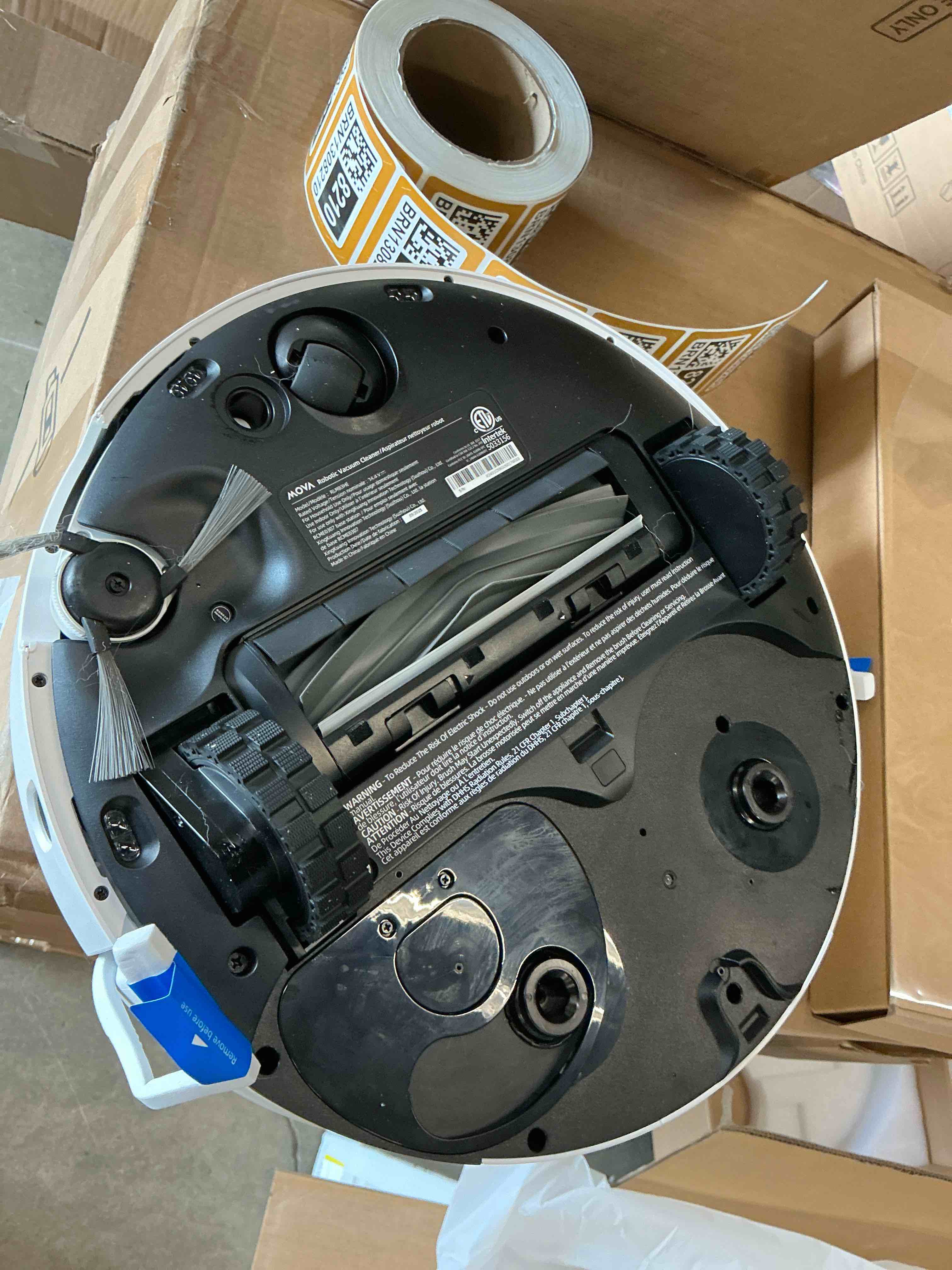 Condition photo showing Good Condition for mova p10 pro ultra robot vacuum and mop 13,000pa suction, 140°f hot water auto mop washing & drying, dual spinning extenable mop,10.5mm lifting for carpet, 360°obstacle avoidance, app control p10pro ultra