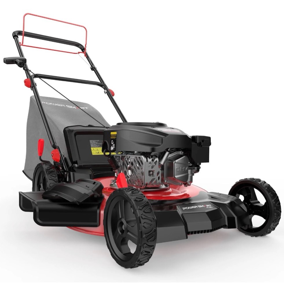 powersmart 21" 170cc gas self-propelled lawn mower, with 6-position height adjustment