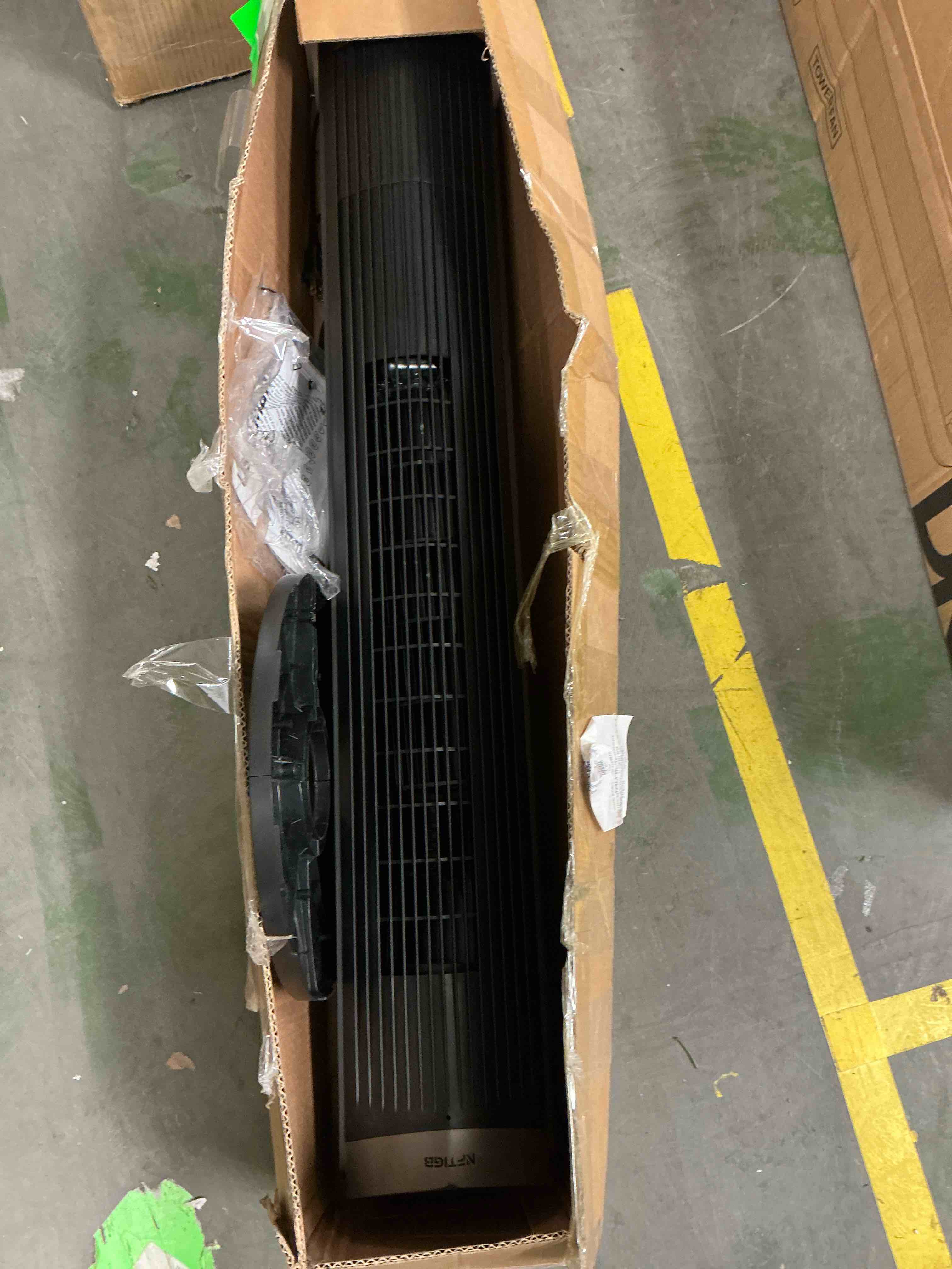 Condition photo showing Good Condition for nftigb 40 inch tower fan for home, 70° oscillating standing floor fan with remote, 5 speeds 3 modes with remote bladeless fan, new