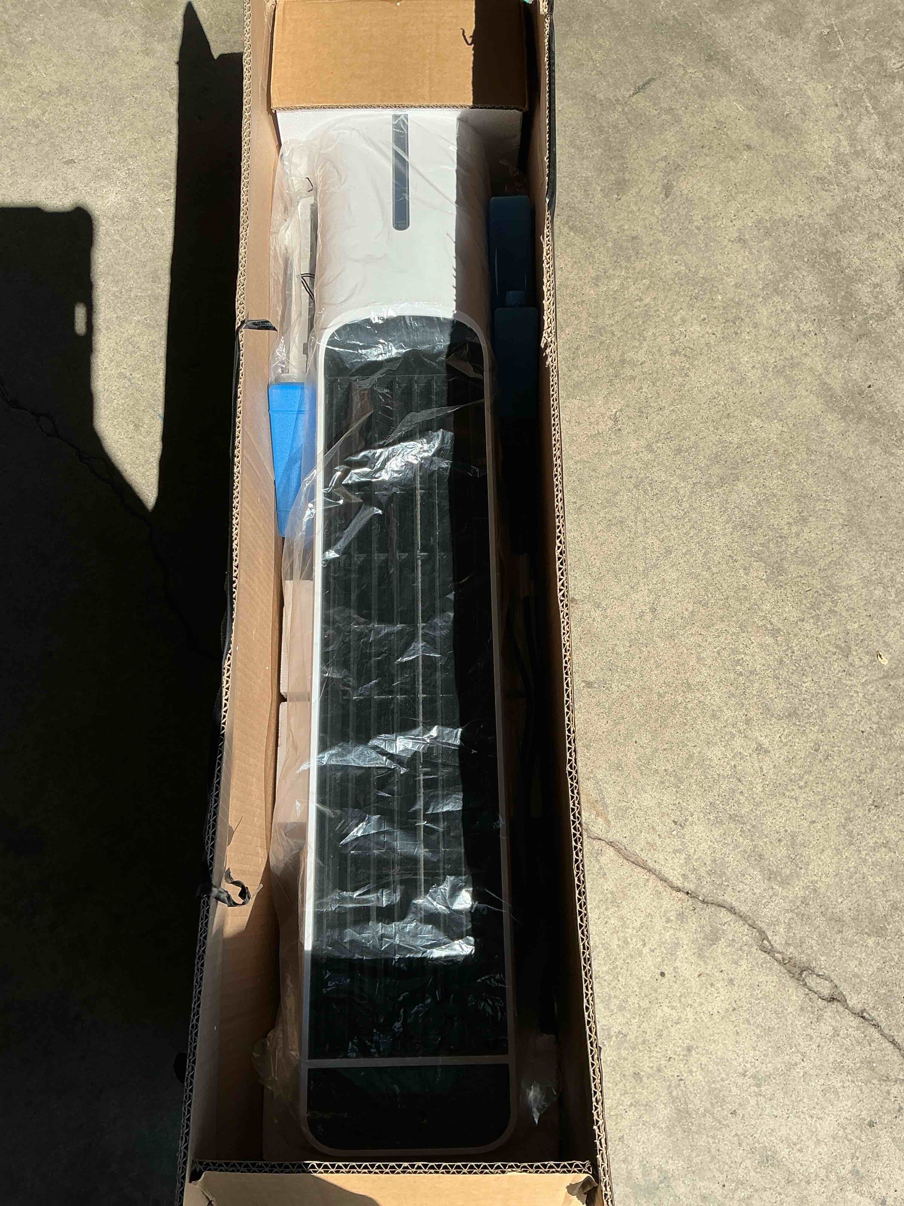 Condition photo showing Good Condition for 40 evaporative air cooler portable tower cooling fan pro choice oscillating swamp cooler white