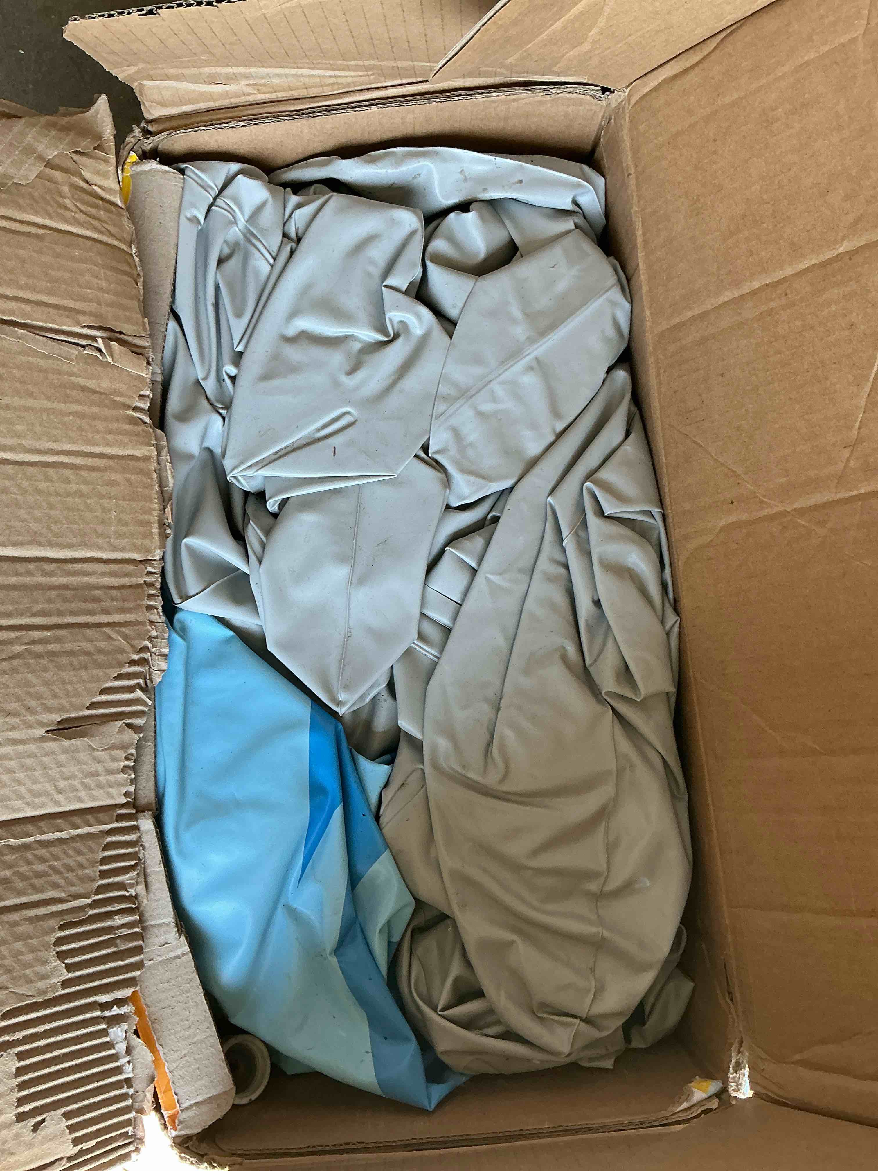 Condition photo showing Good Condition for intex surf 'n slide inflatable 15 foot long kids outdoor backyard splashing water slide with 2 surf rider floats and built-in water sprayers