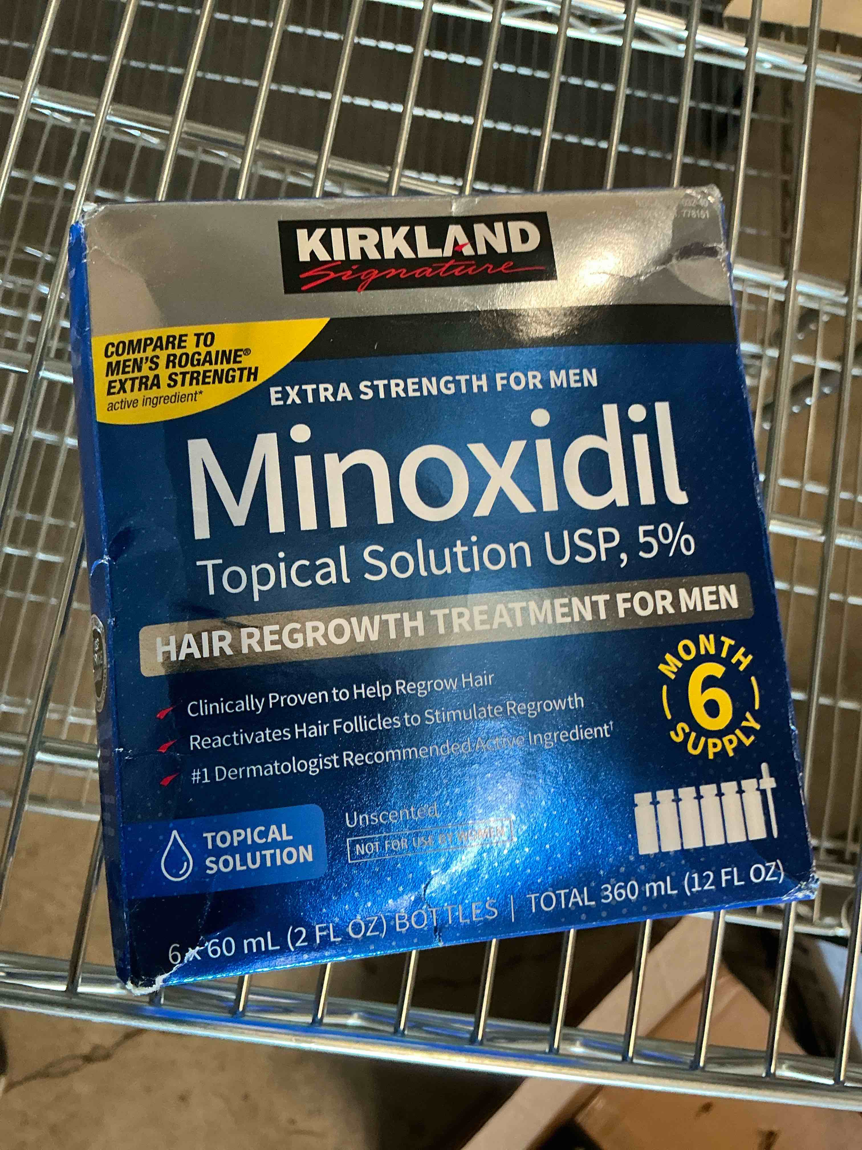 Condition photo showing New/Like New for 6 months kirkland minoxidil 5 percentage extra strength hair loss regrowth treatment