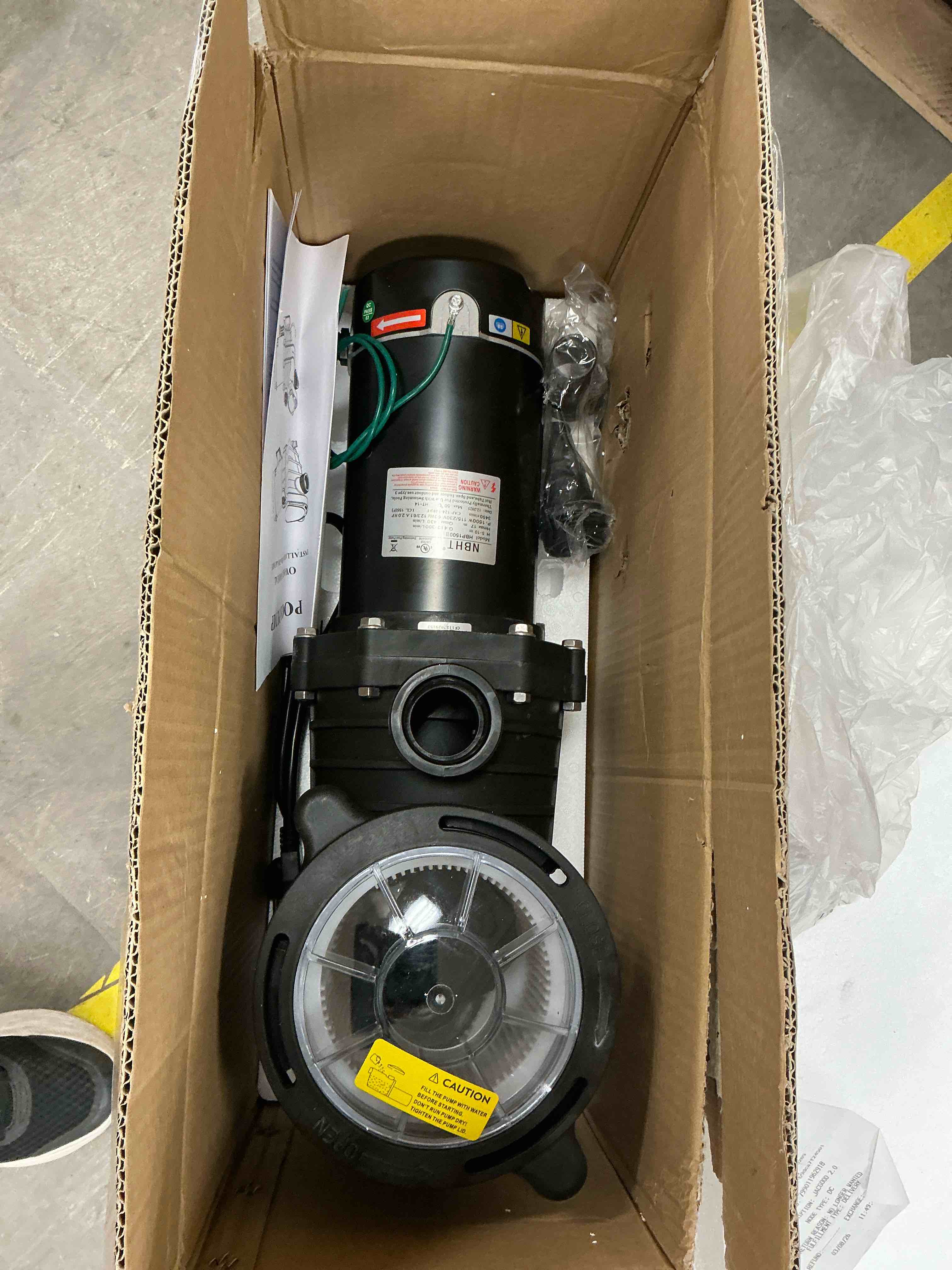Condition photo showing Good Condition for jacgood energy efficient pool pump with high efficiency and low noise
