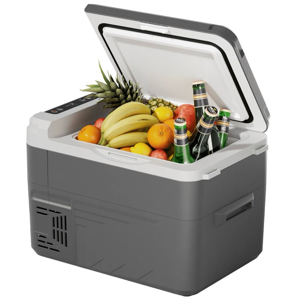 simzlife 12 volt refrigerator, 16 quart (15l) car fridge, car refrigerator -4?~68?, portable freezer for rv, camping, travel