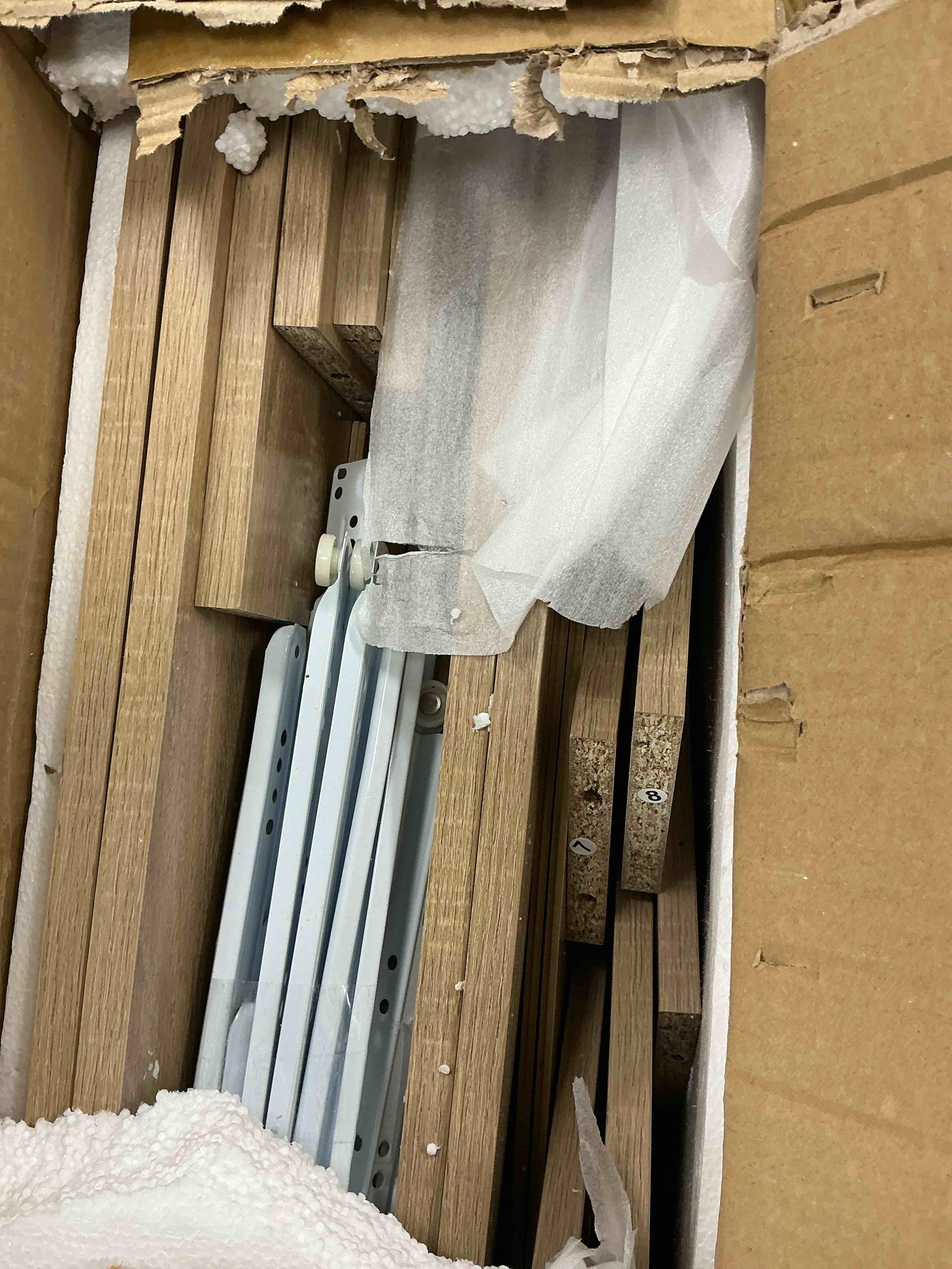 Condition photo showing Good Condition for waleaf 6 drawer dresser for bedroom,rattan modern closet dressers chest of drawers,beside table for entryway, living room, hallway, bedroom