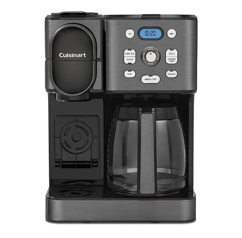 Cuisinart 2-IN-1 Center Combo Brewer Coffee Maker  Black Stainless