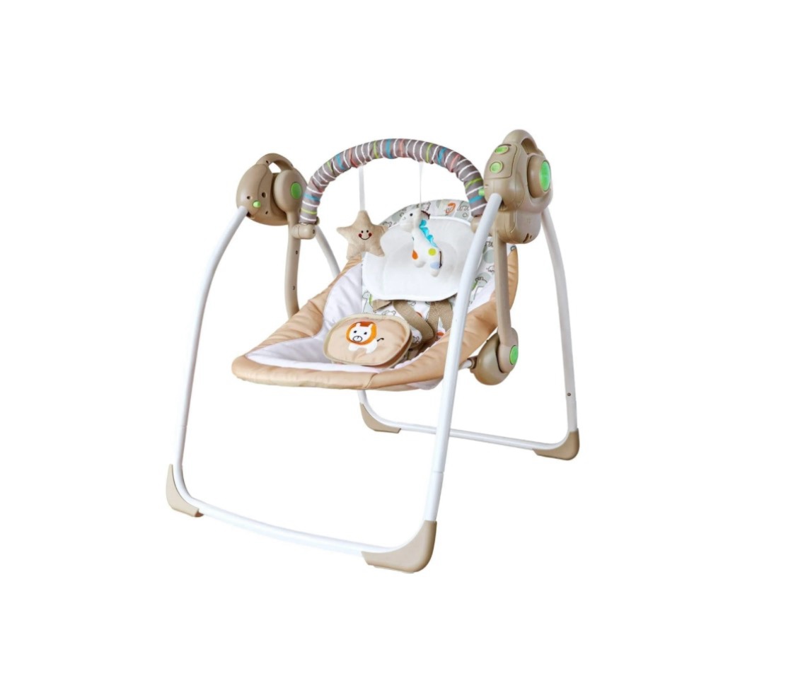 electric baby swing for infants  baby portable swing with intelligent music vibration box  load resistance: 6-25 lb  applicable object: 0-9 months for infants.