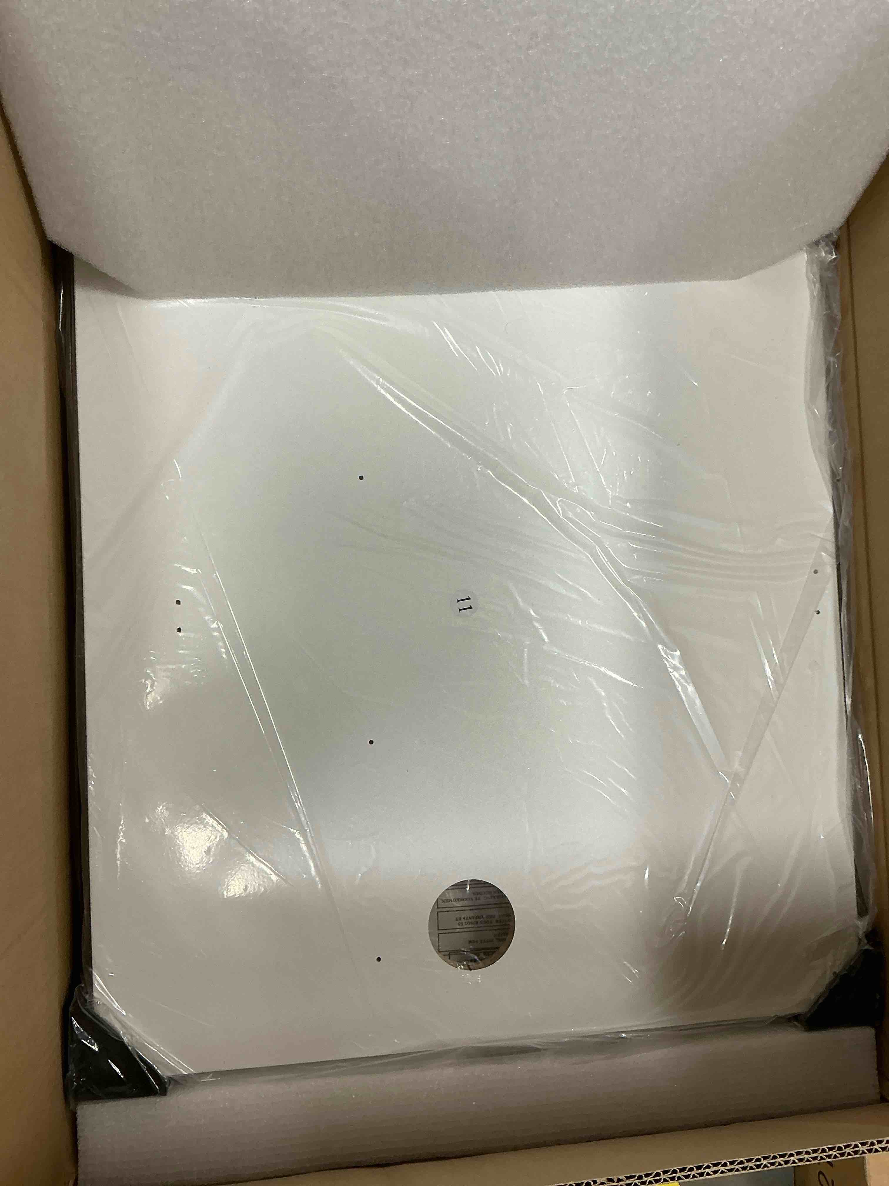 Condition photo showing New/Like New for concetta electric height adjustable desk, 63"x24" ergonomic sit stand workstation, one-touch lift home office desk, white