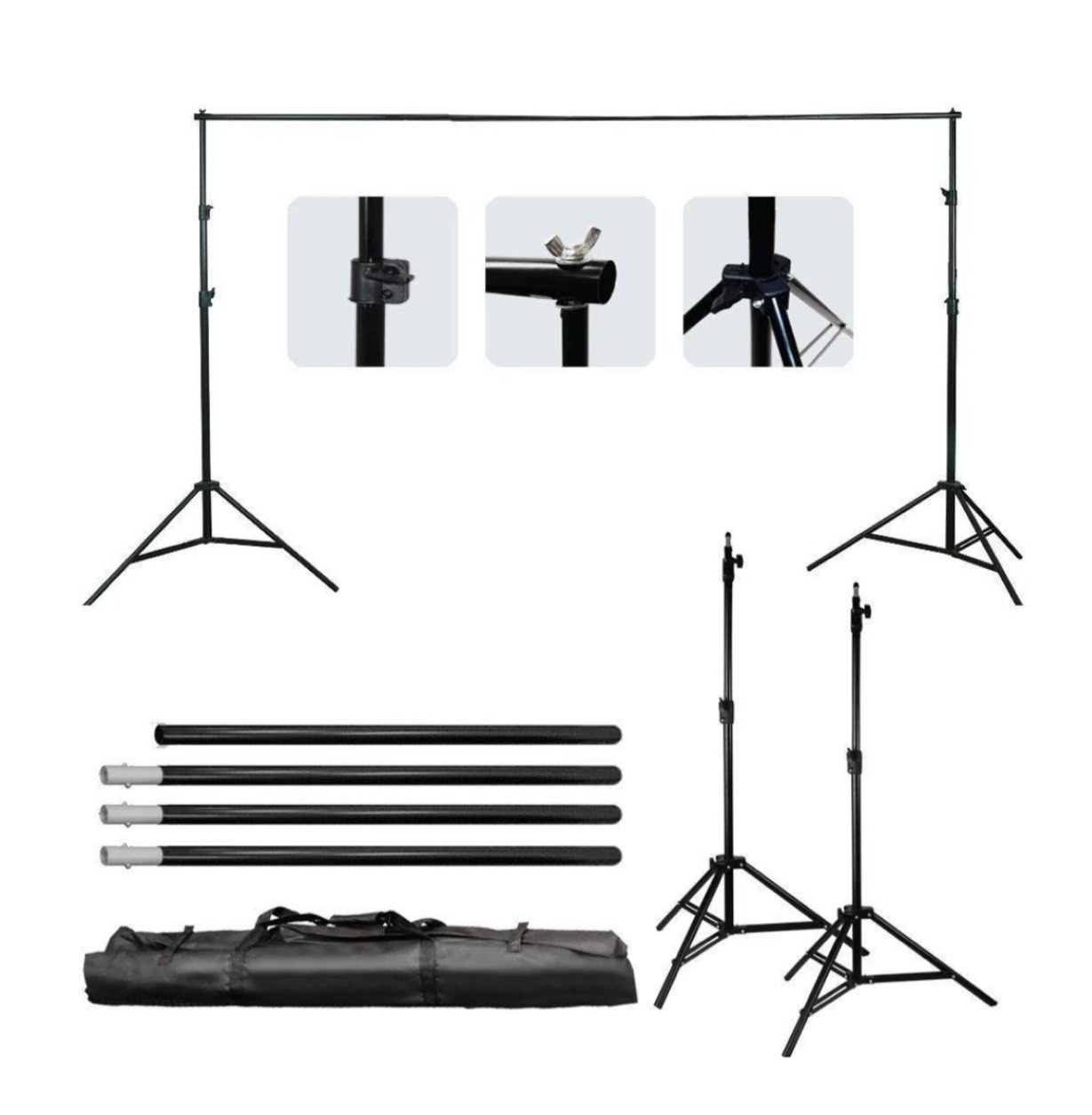 ktaxon background support stand photo backdrop crossbar kit lighting studio tripod set