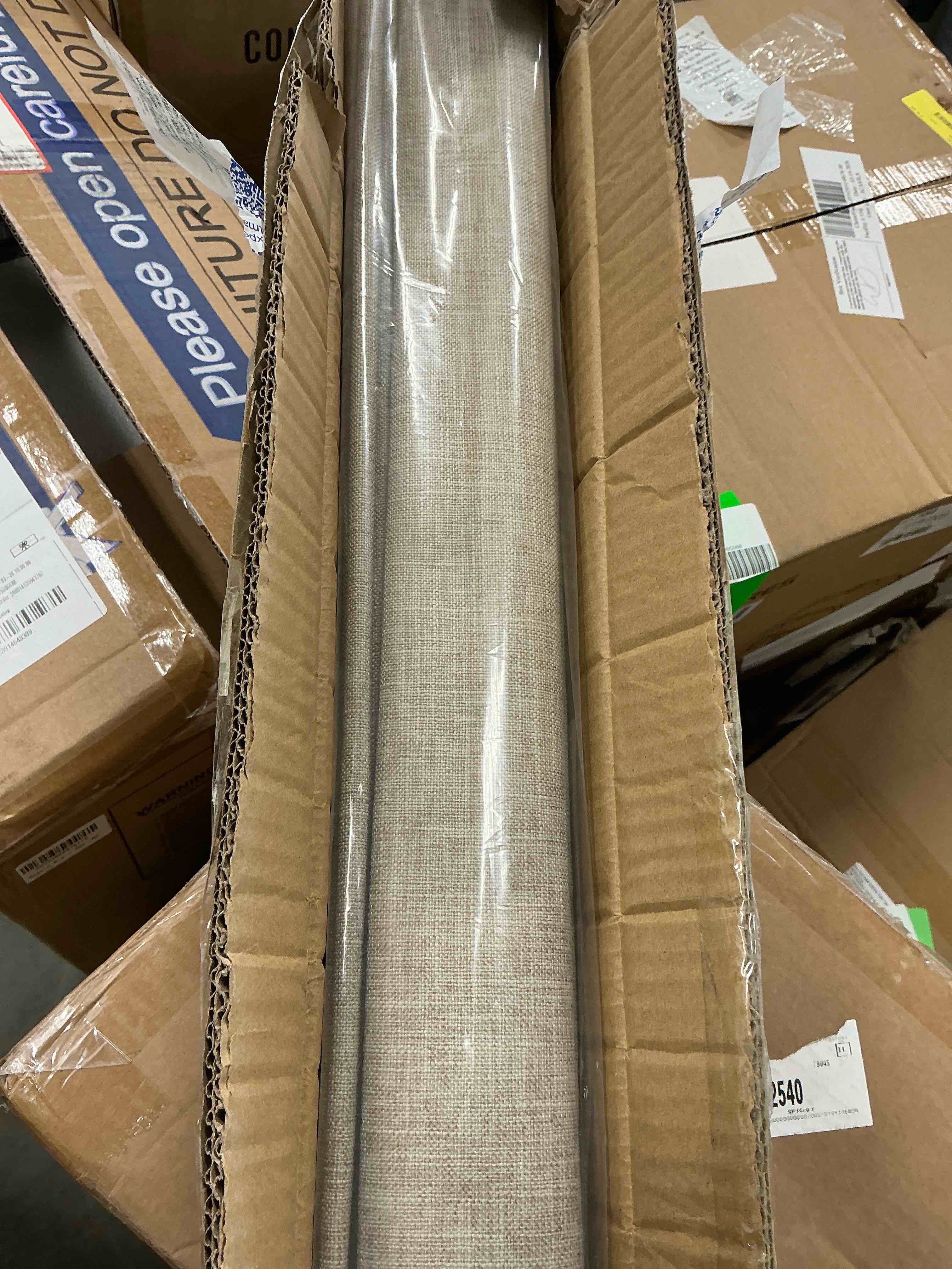 Condition photo showing New/Like New for lazblinds no tools no drill cordless roman shades for windows  blackout thermal insulated uv blocking window blinds  lightweight fabric blinds for indoor windows  39  w x 60  h  blackout - beige