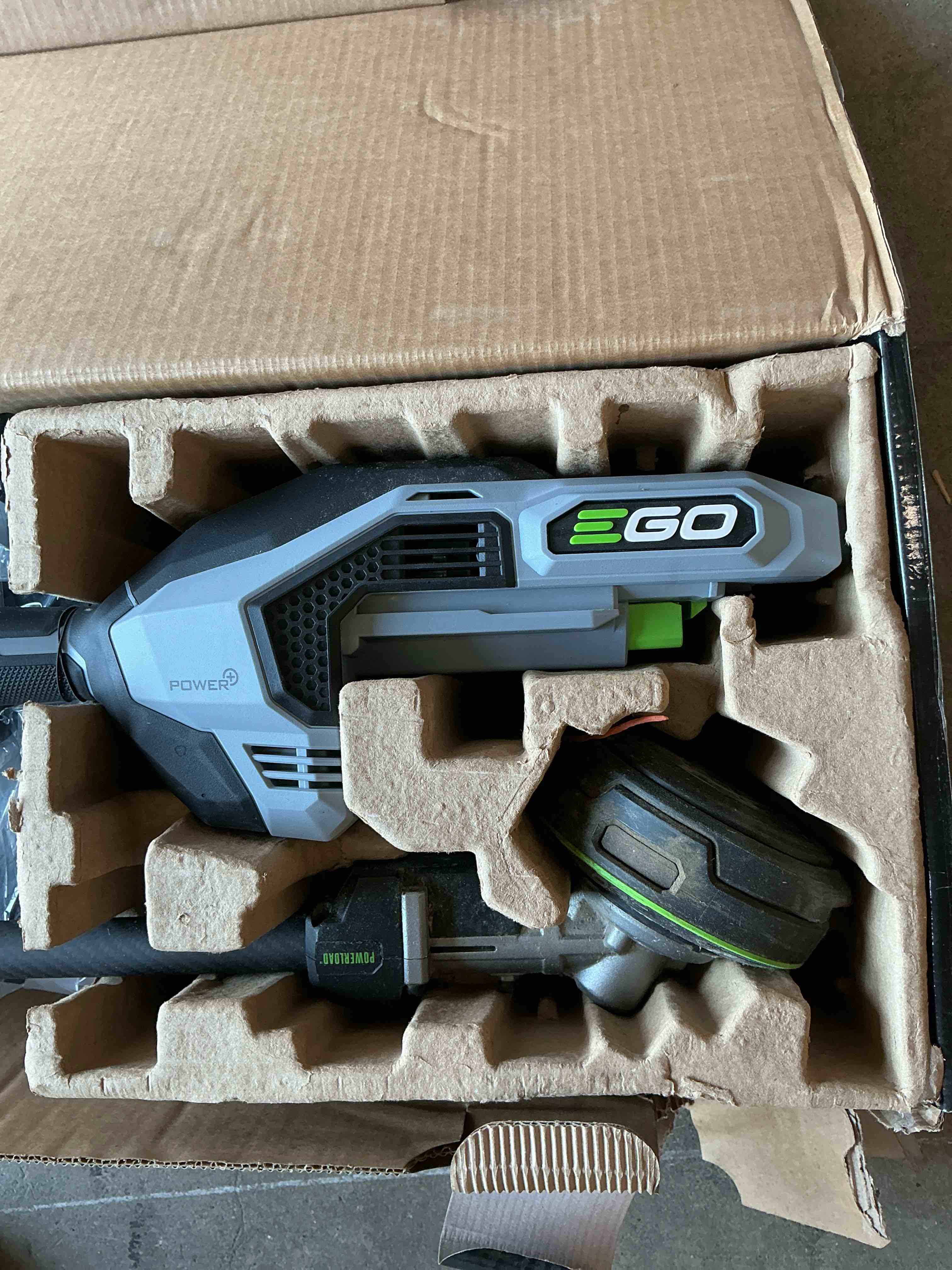 Condition photo showing Good Condition for ego power 17-inch line iq multi-head string trimmer with powerload and carbon fiber shaft