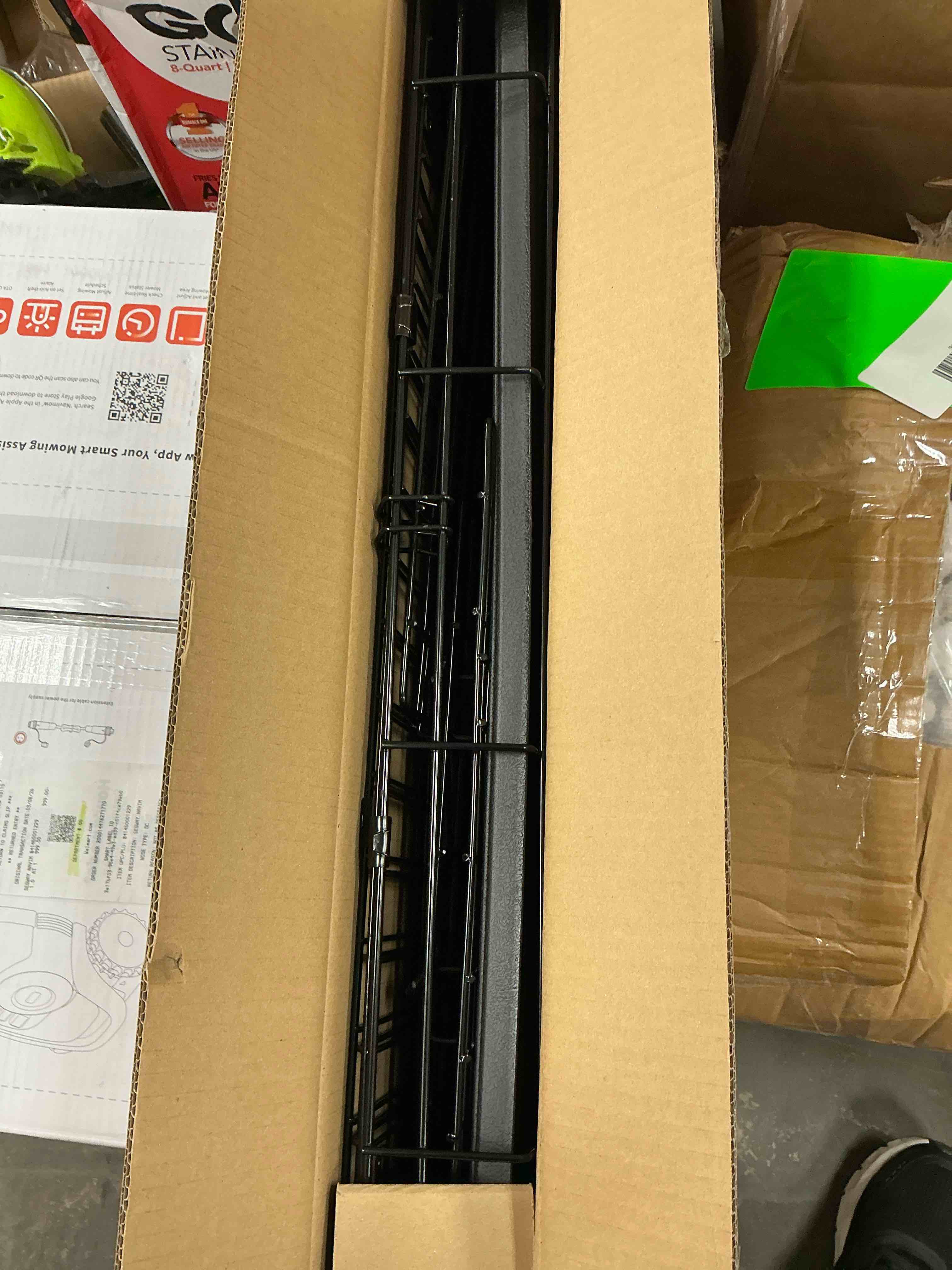 Condition photo showing Good Condition for concetta 30inch medium single door dog cage, with divider panel and plastic leak-proof pan tray, foldable for indoor, outdoor, travel