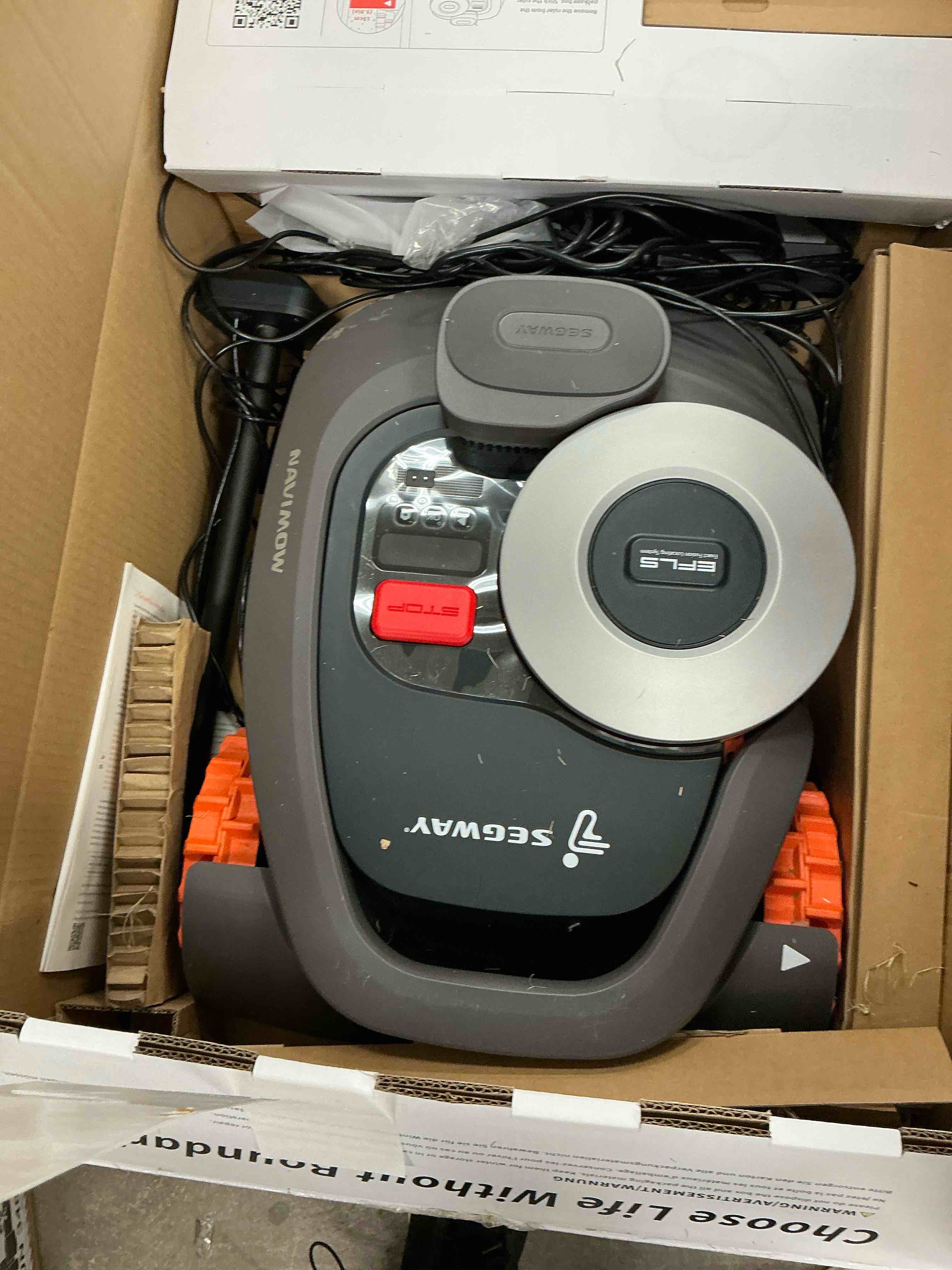 Condition photo showing Good Condition for h1500n 8.3 in. robot lawn mower (1/4-1/2 acre) rtk+vision with smart app control and rain sensor and obstacle avoidance