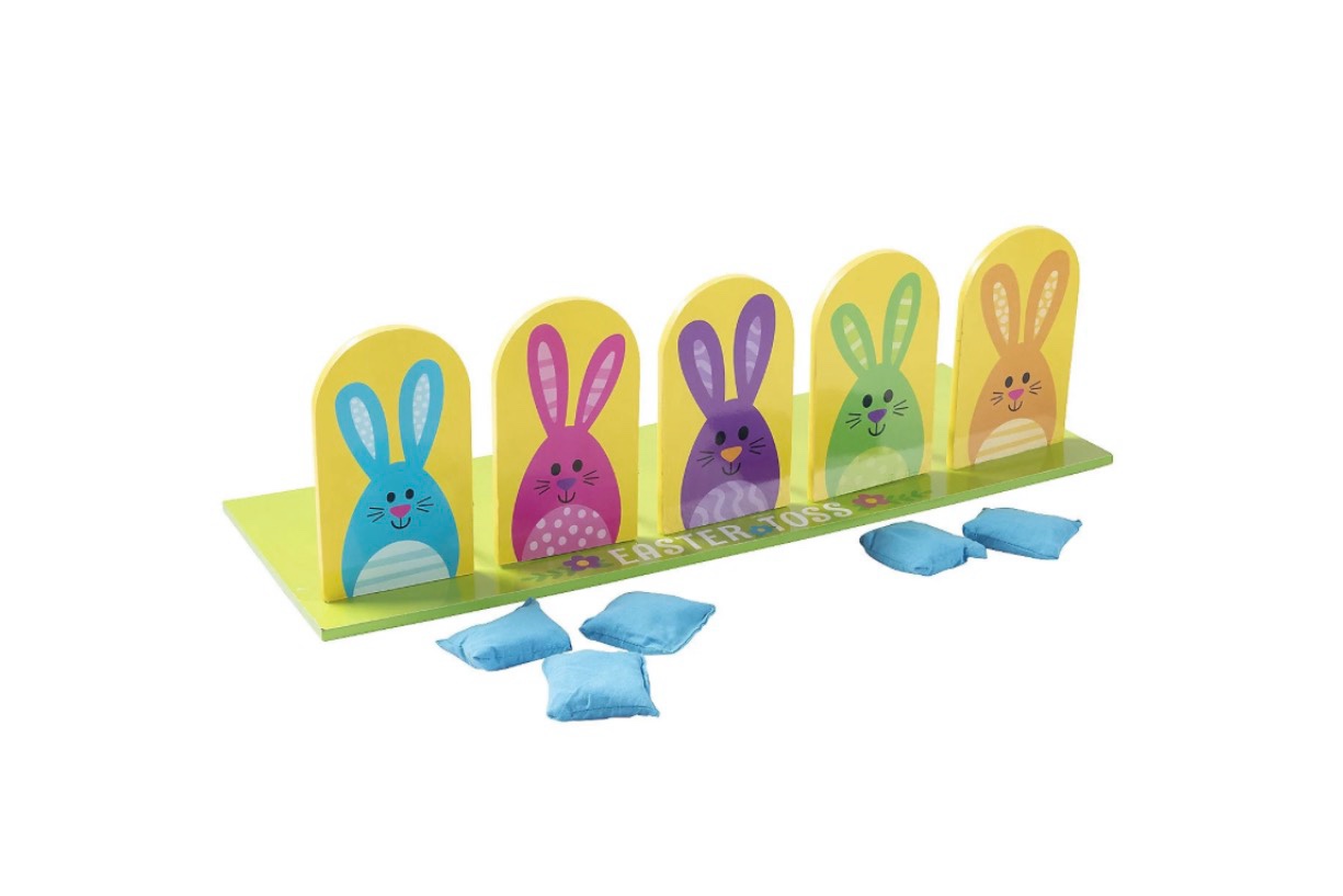 easter bunny bean bag toss game  toys  easter  6 pieces