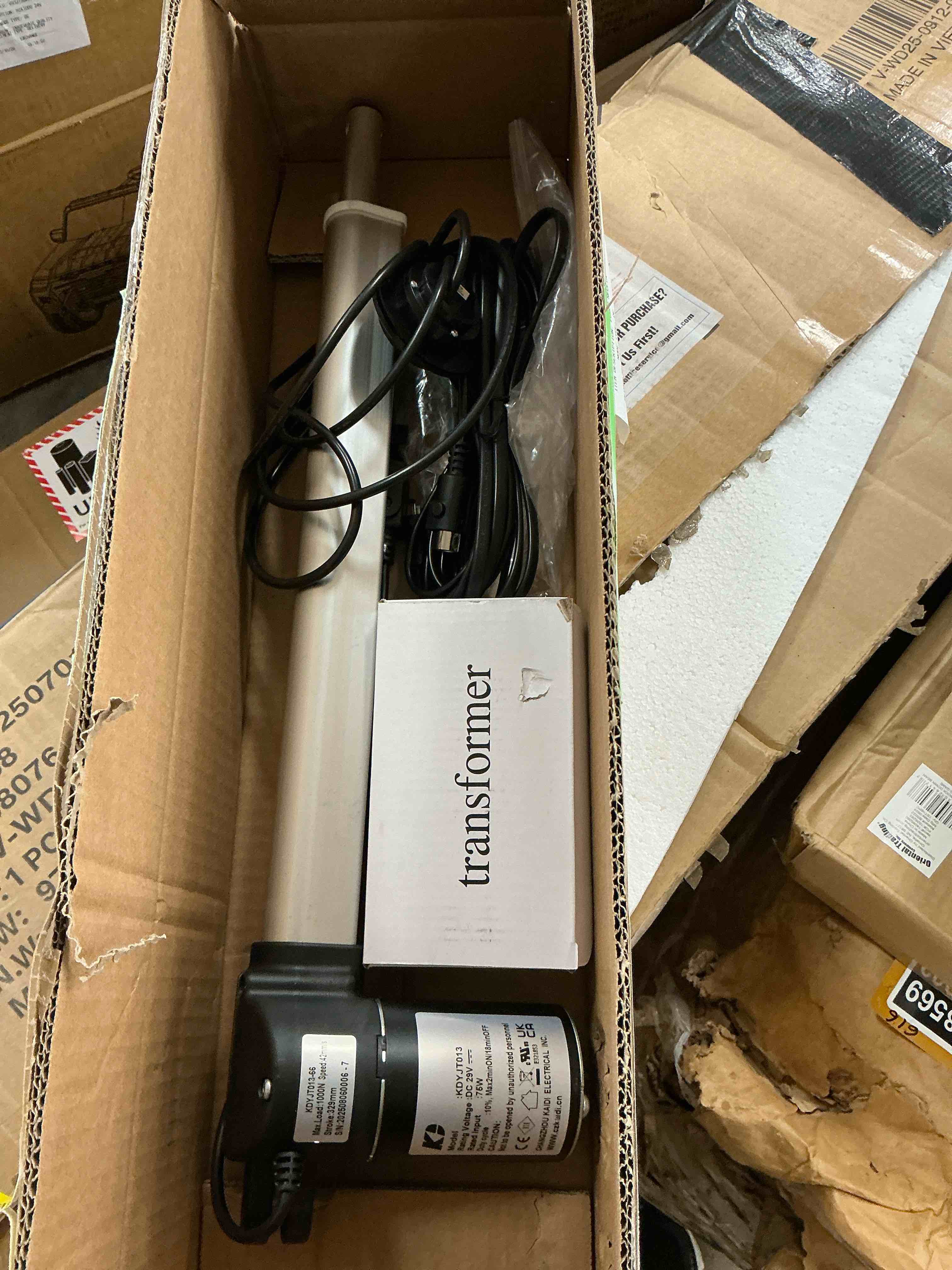 Condition photo showing Good Condition for power recliner electric sofa couch lift chairs kaidi motor kit linear actuator model kdyjt013-66 replacement